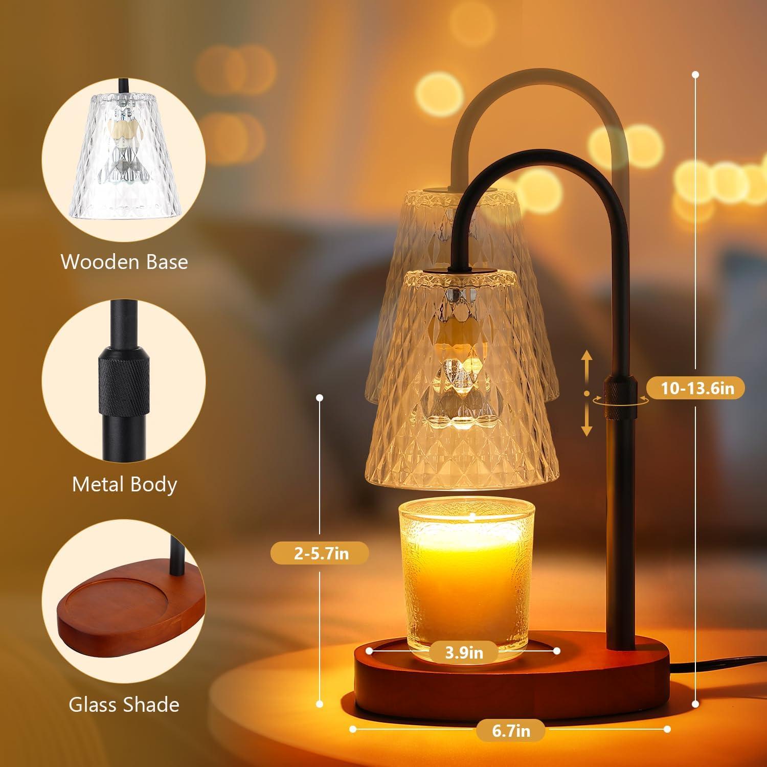 Lámpara Calentadora de Velas PICOTO con Temporizador y Brillo Ajustable