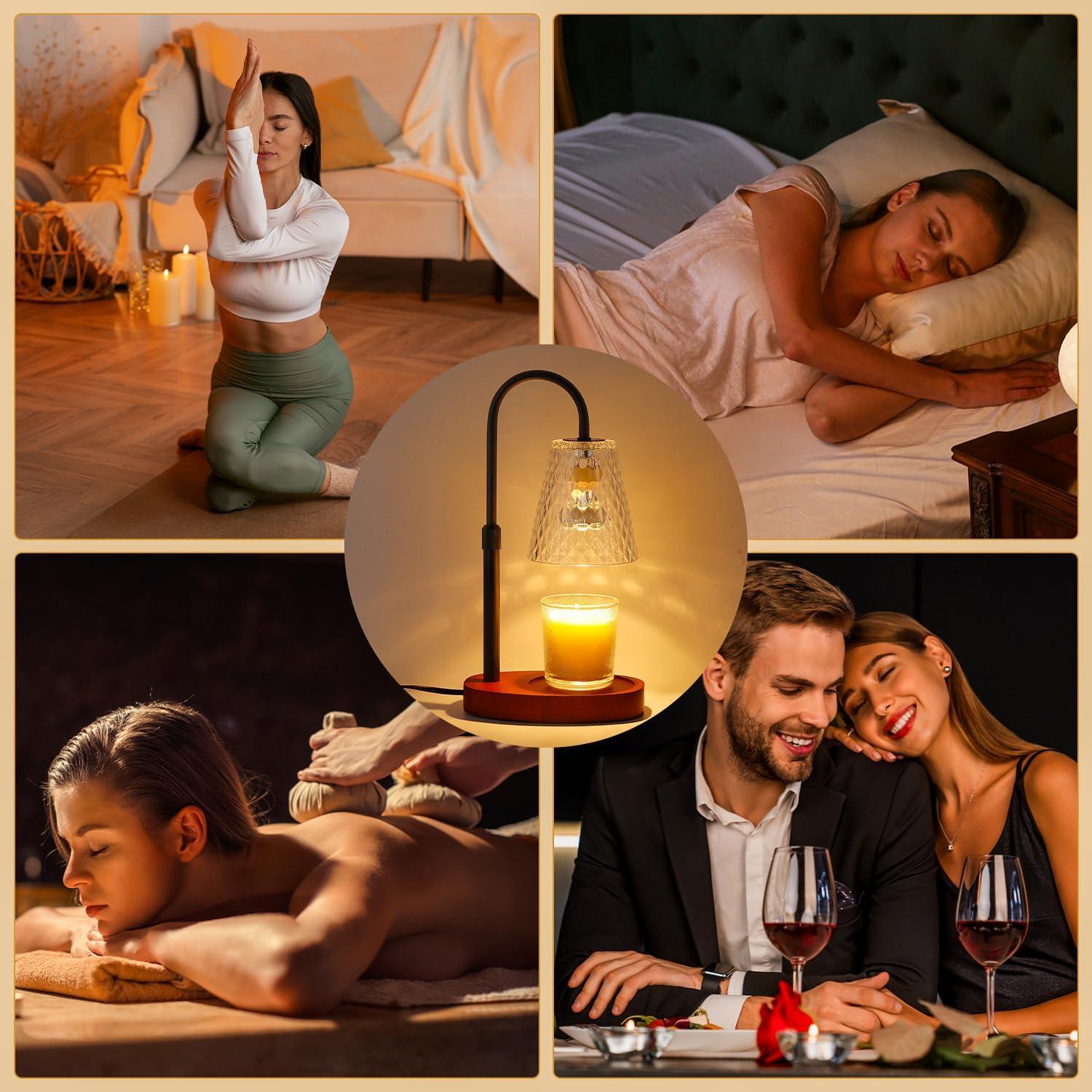 Lámpara Calentadora de Velas PICOTO con Temporizador y Brillo Ajustable