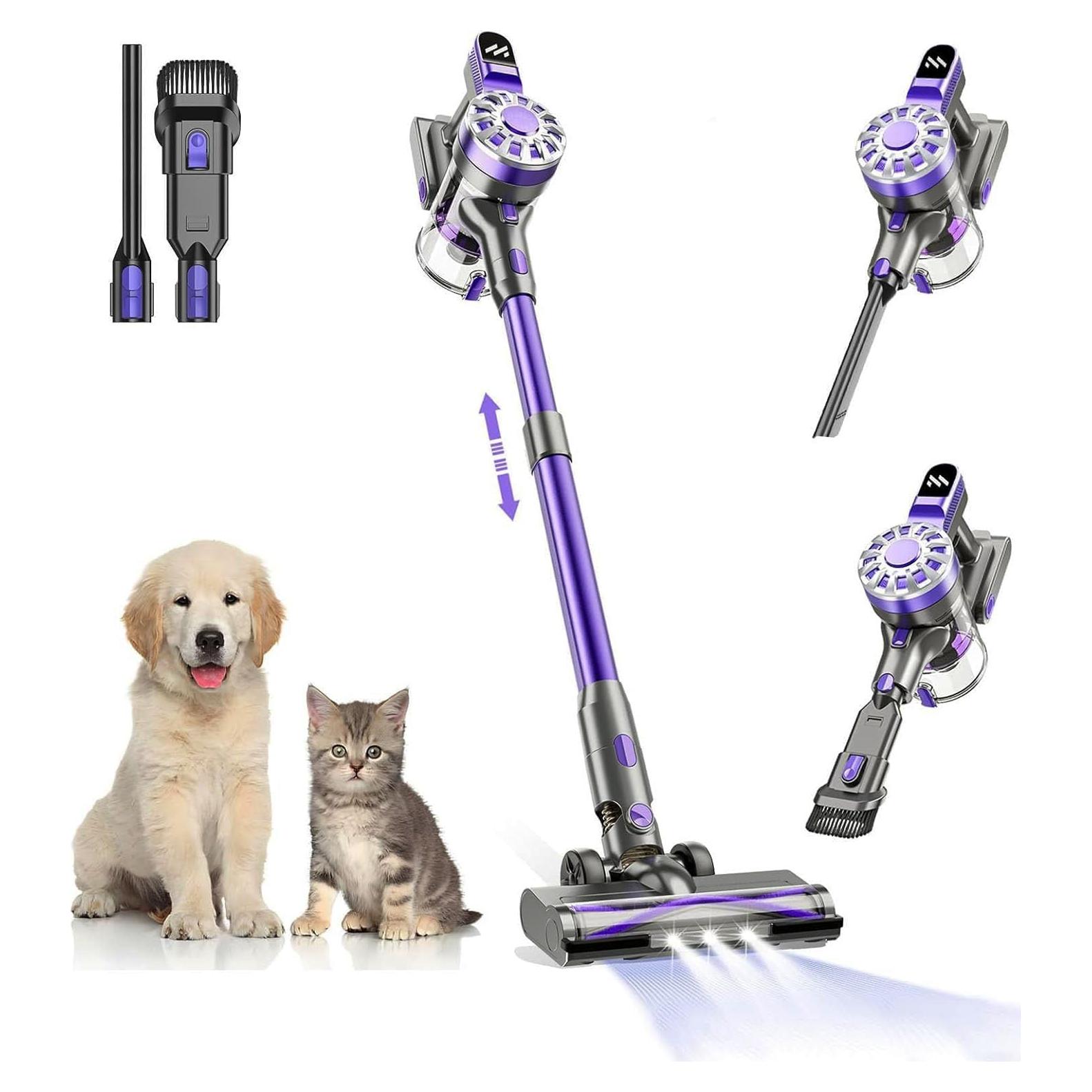 Aspiradora Inalámbrica WLOTPO V07R 35 Minutos Potente Succión