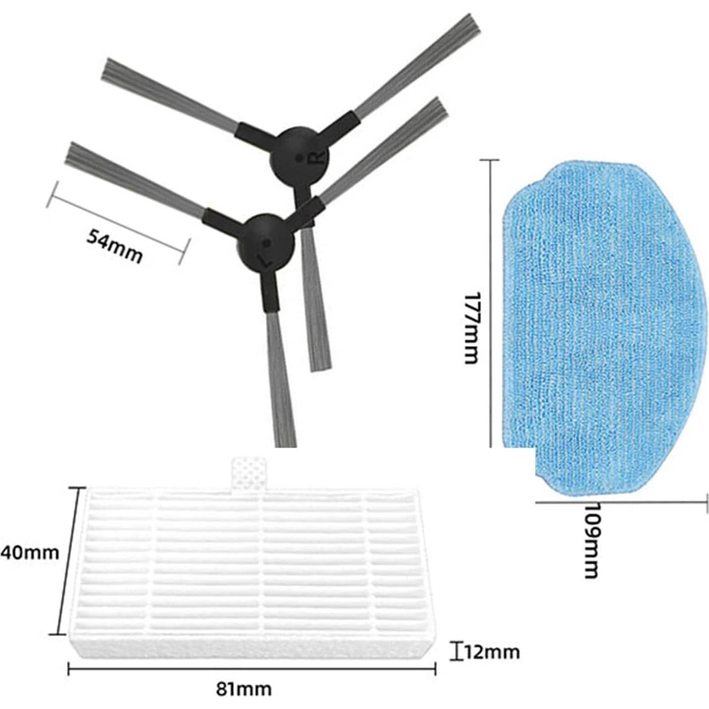 Kit de Accesorios para Aspiradora Robot 2 en 1 ZXHUANGOH