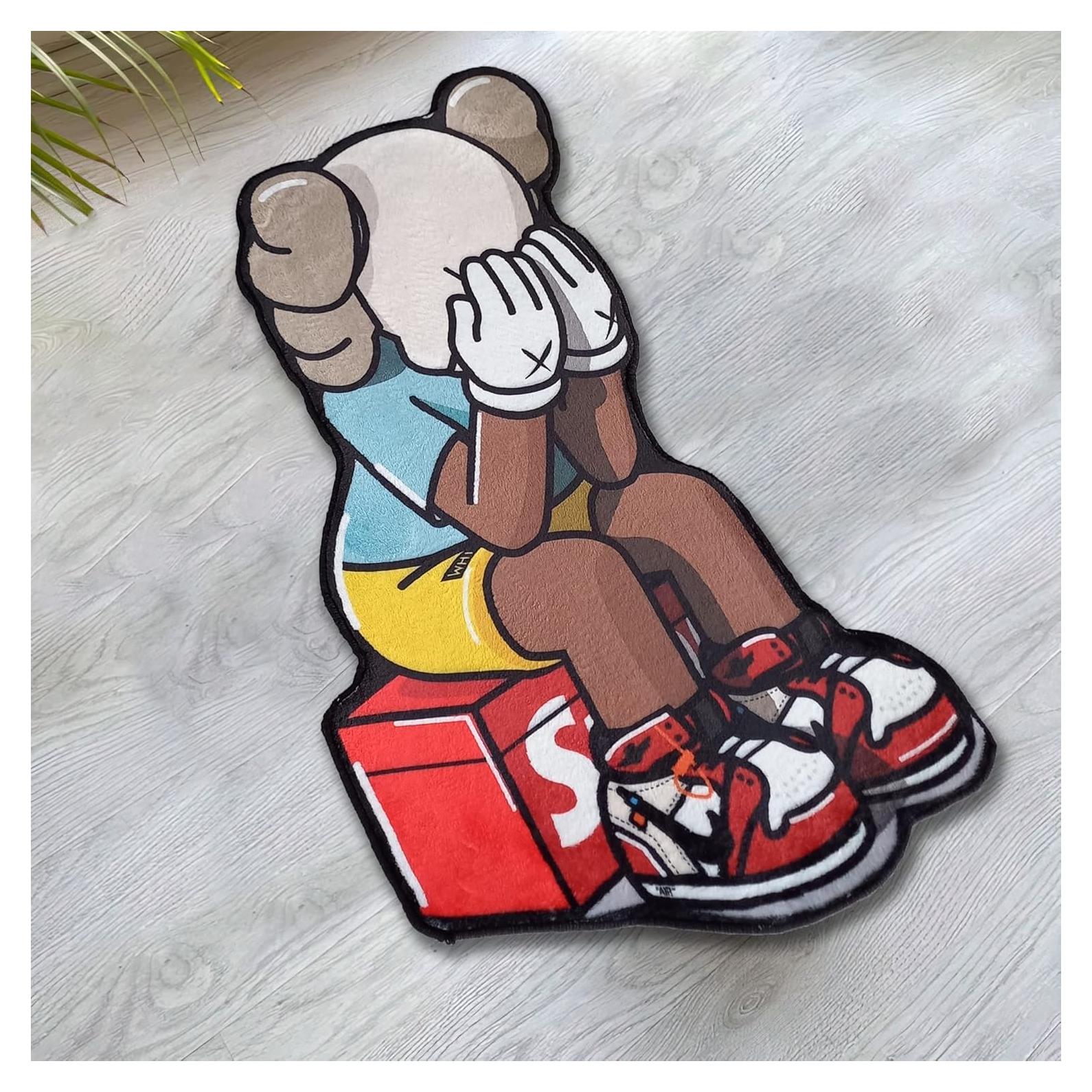 Alfombra Hypebeast Rugendary 0.71x1.22m Antideslizante