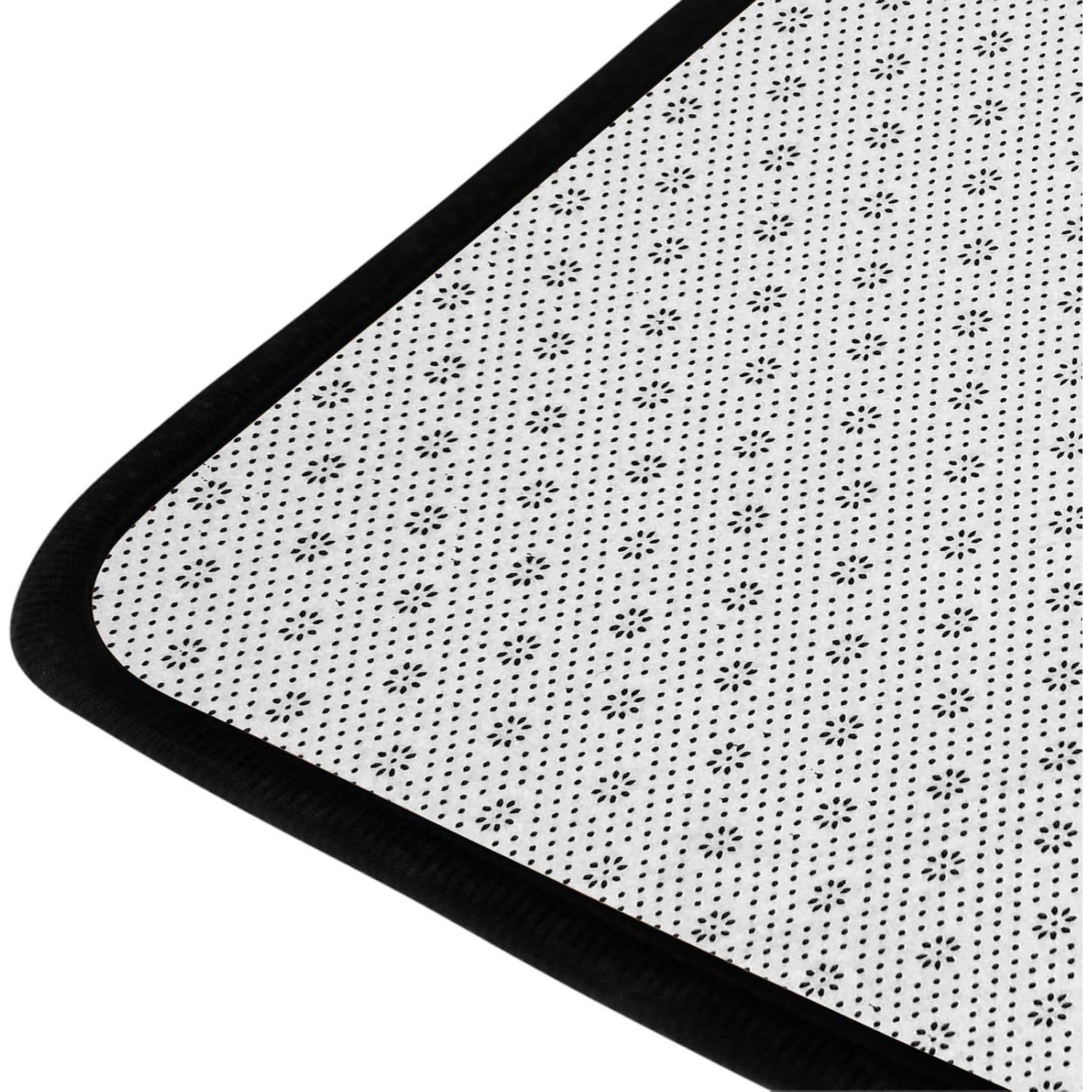 Alfombra de Área Amorettise Floral Beige 1.52x2.13m Antideslizante