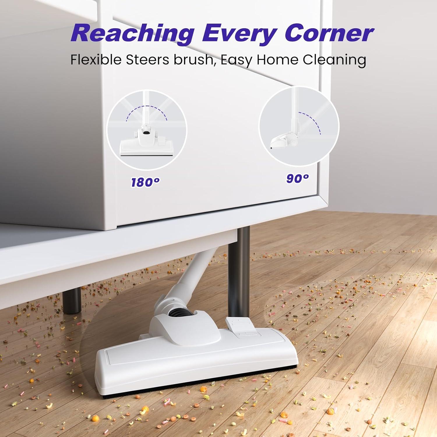 Aspiradora Vertical HENMAL H01 600W con Filtro HEPA y Accesorios