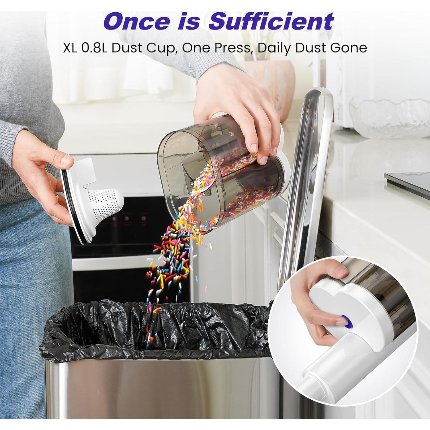 Aspiradora Vertical HENMAL H01 600W con Filtro HEPA y Accesorios