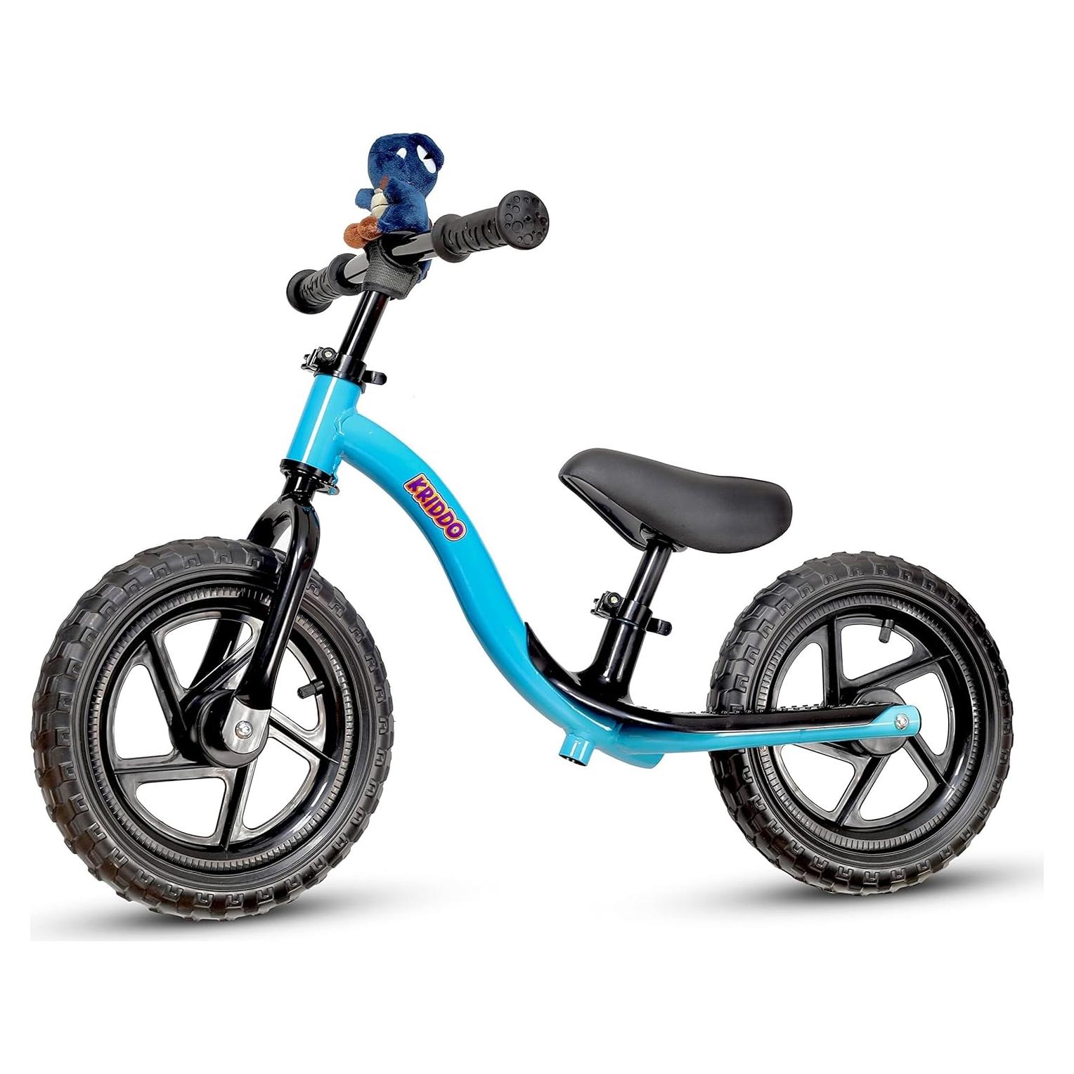 Bicicleta de Equilibrio KRIDDO Azul para Niños 2 a 5 Años