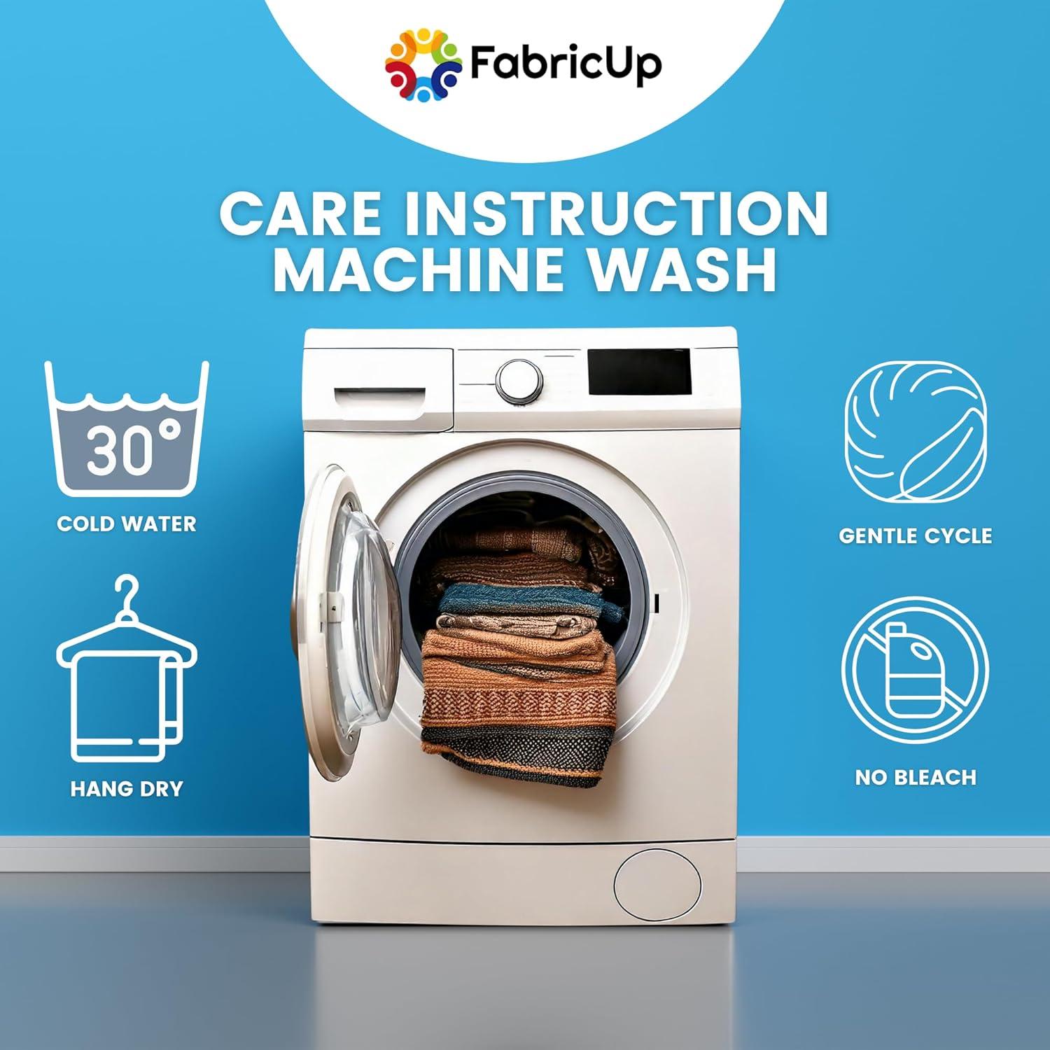 Alfombra Redonda Boho Fabricup 150 cm Floral Antideslizante