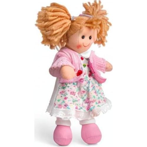 Muñeca de trapo Poppy Bigjigs 28cm para bebés 1 año