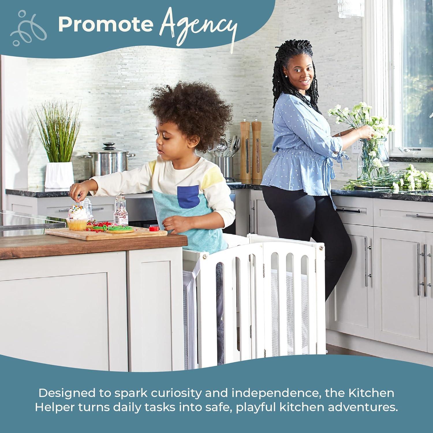 Taburete de Cocina Plegable Guidecraft Contemporáneo Gris 91.4 cm