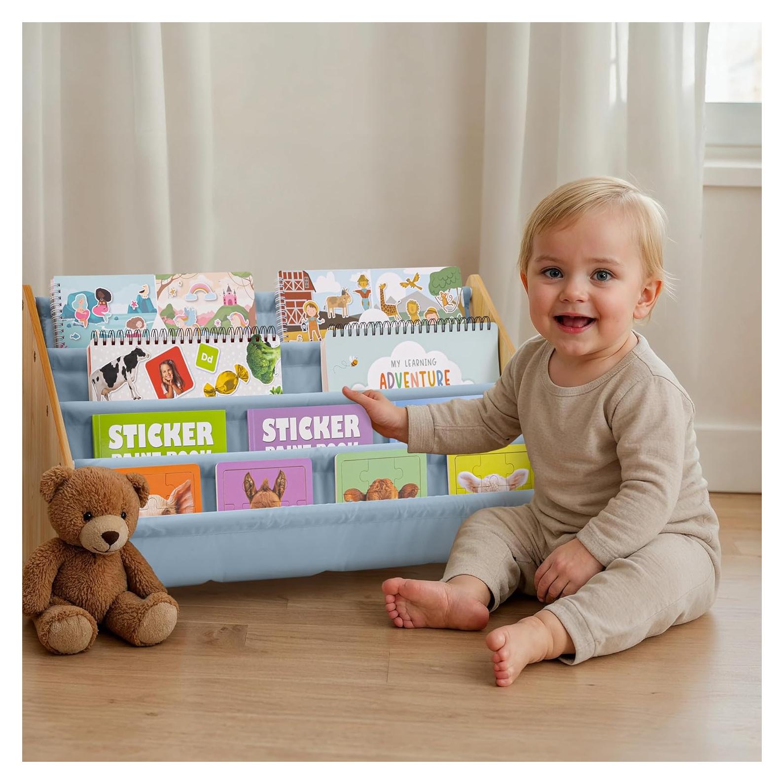 Estantería para Niños ZICOTO Azul 72.9x39.9 cm 2 Estantes