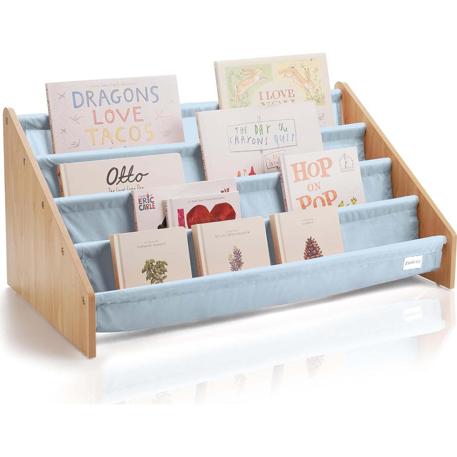 Estantería para Niños ZICOTO Azul 72.9x39.9 cm 2 Estantes