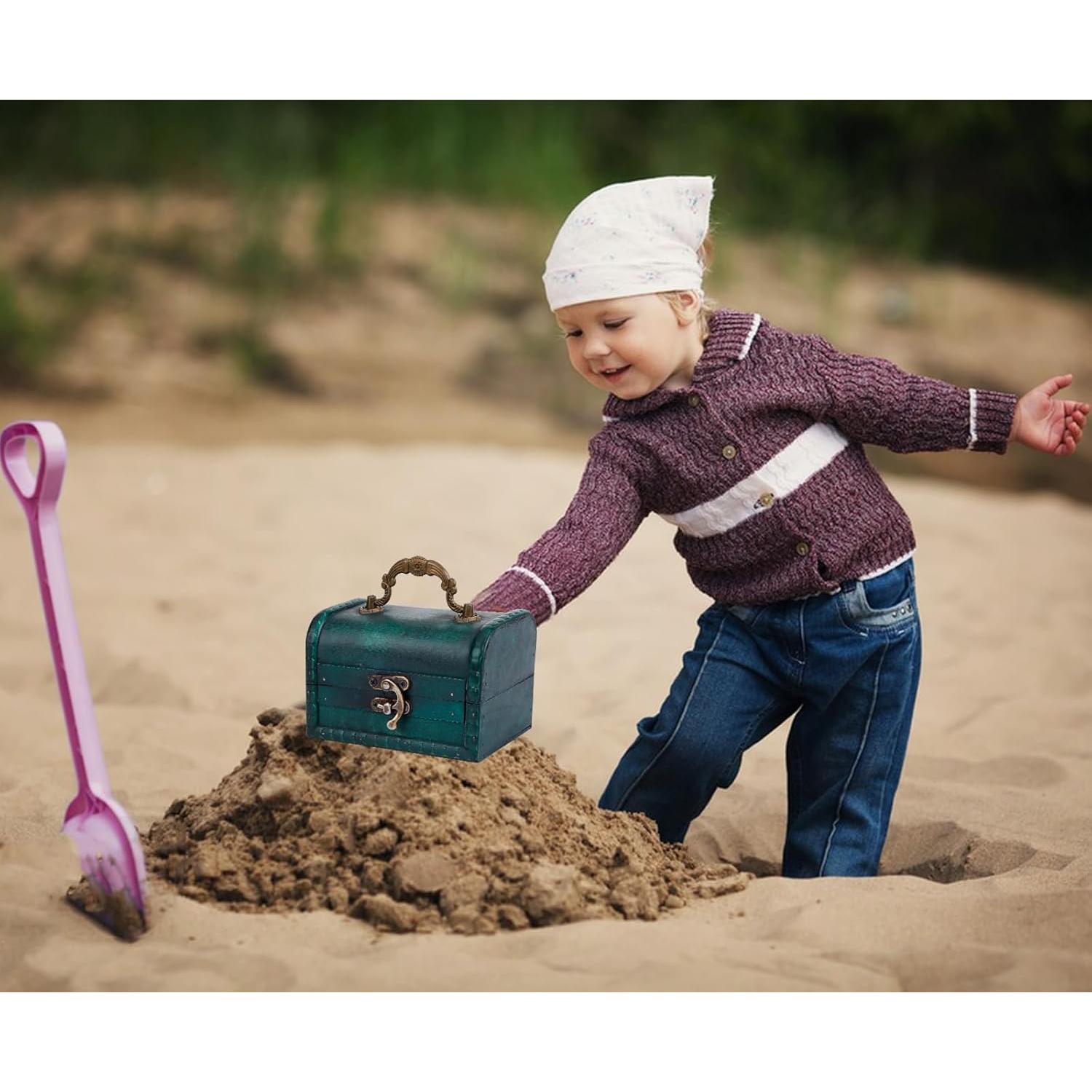 Caja de Tesoro Pequeña WaaHome Verde 11.7x8.1x8.1 cm