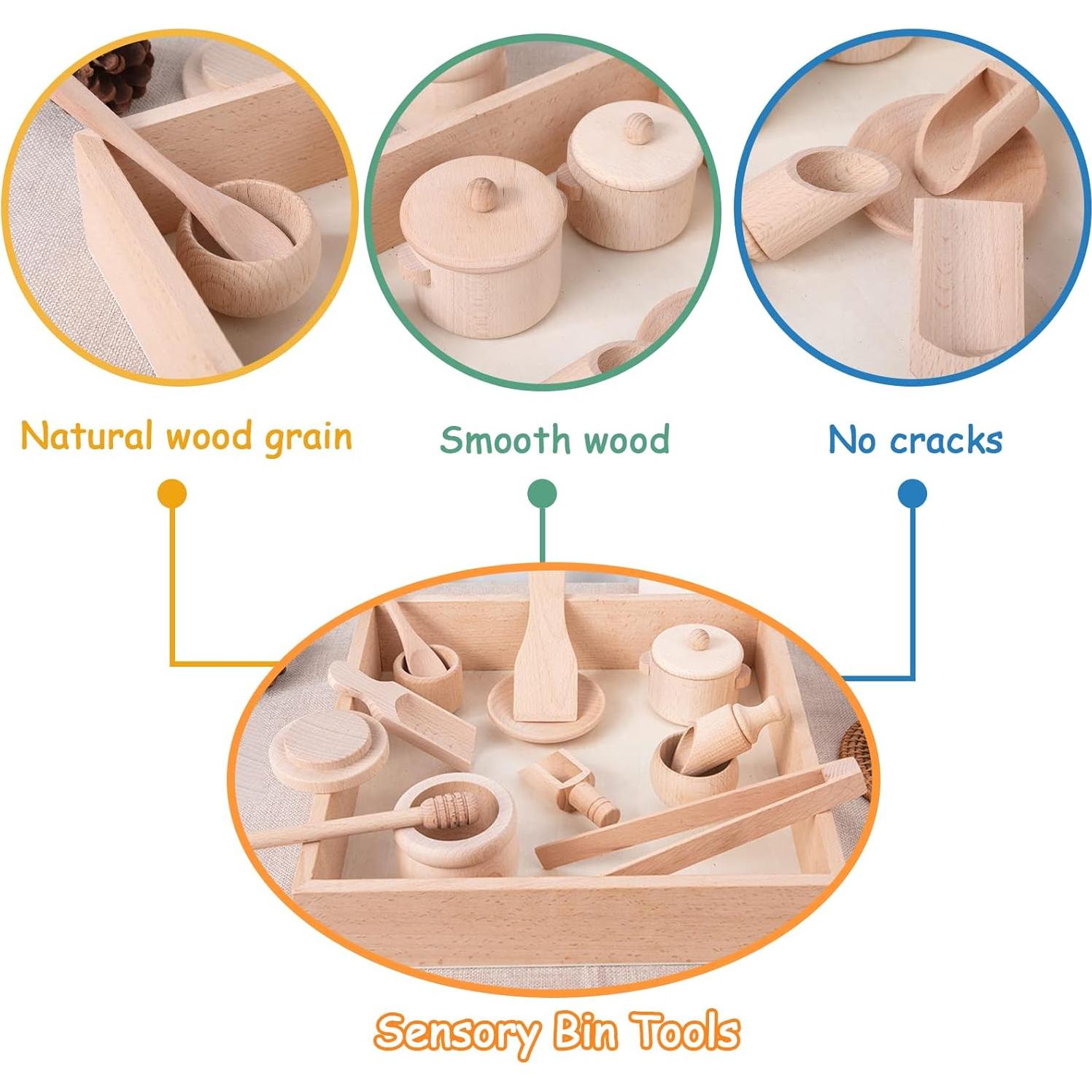 Set de Herramientas Sensoriales de Madera BBtinker para Niños