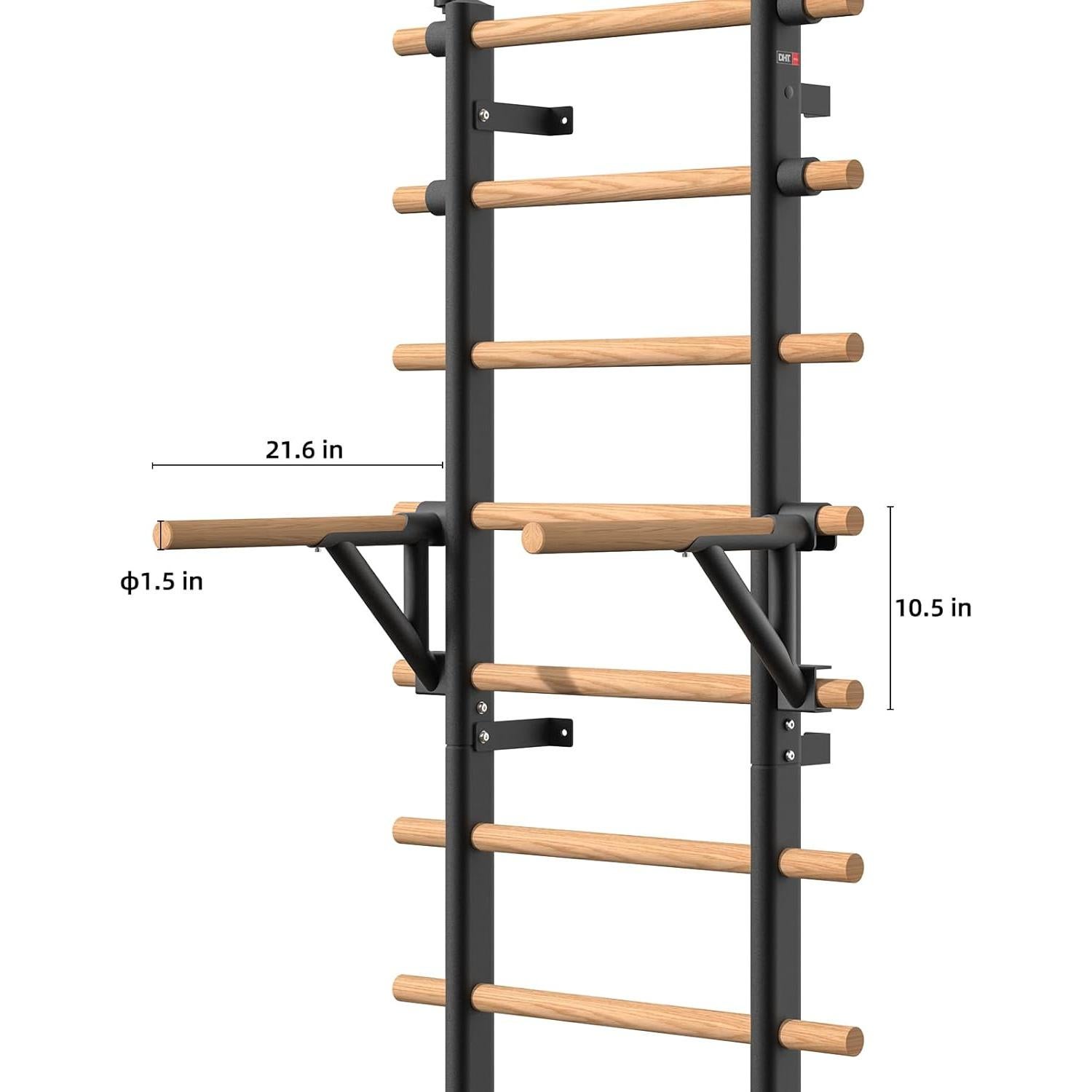 Barra de Madera DHT Entrenador de Suspensión con Escalera Sueca