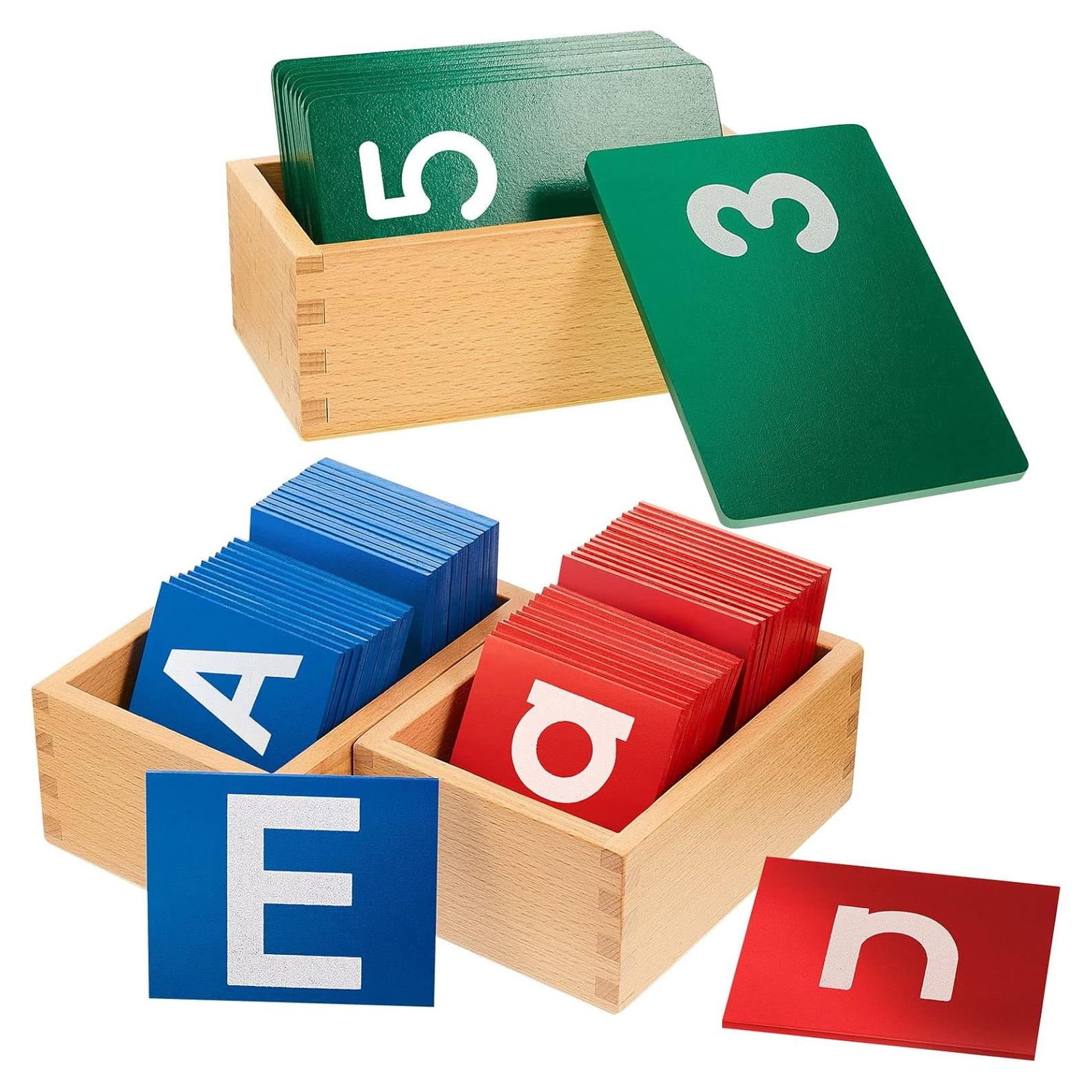 Juego de Letras y Números de Lija Henoyso para Preescolar