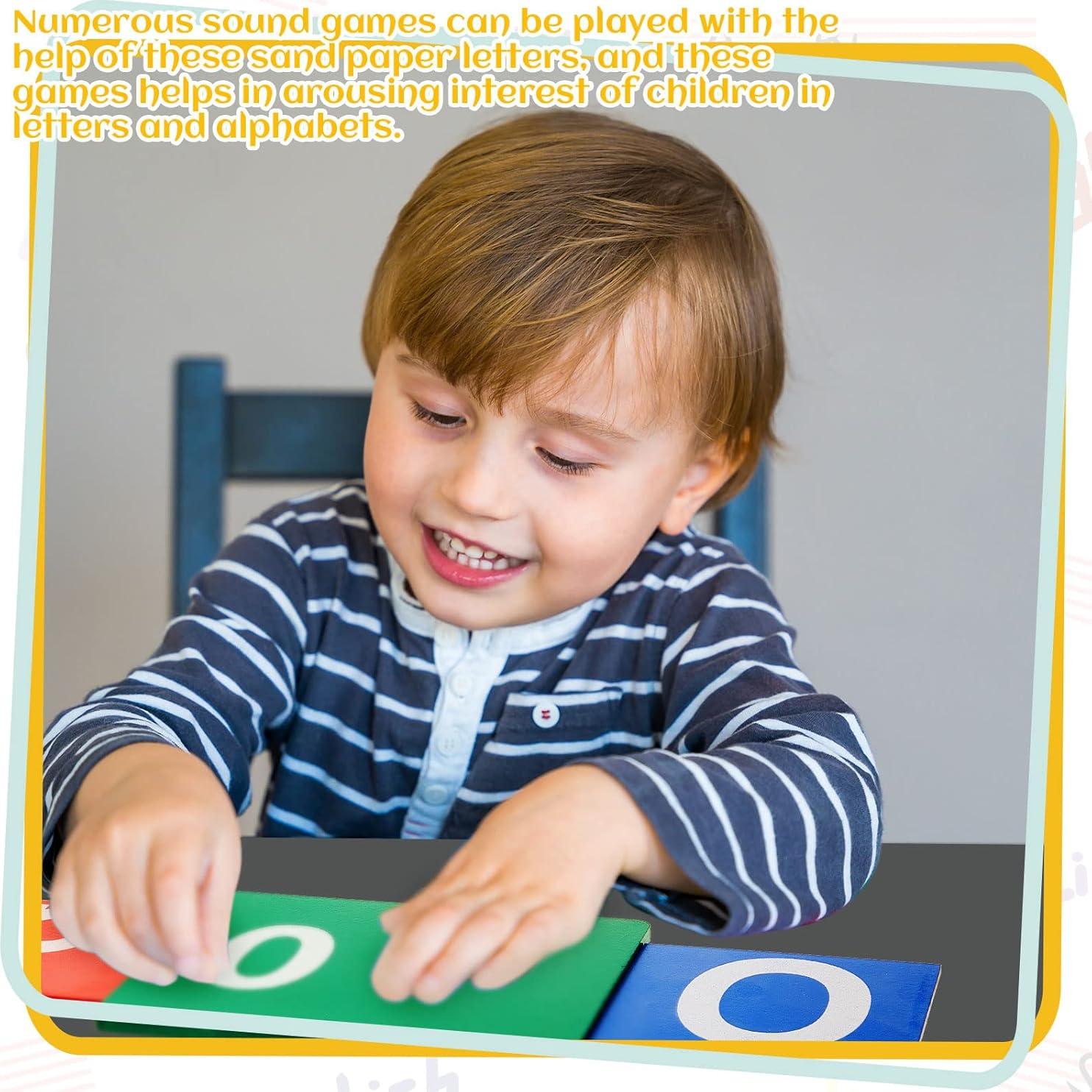 Juego de Letras y Números de Lija Henoyso para Preescolar