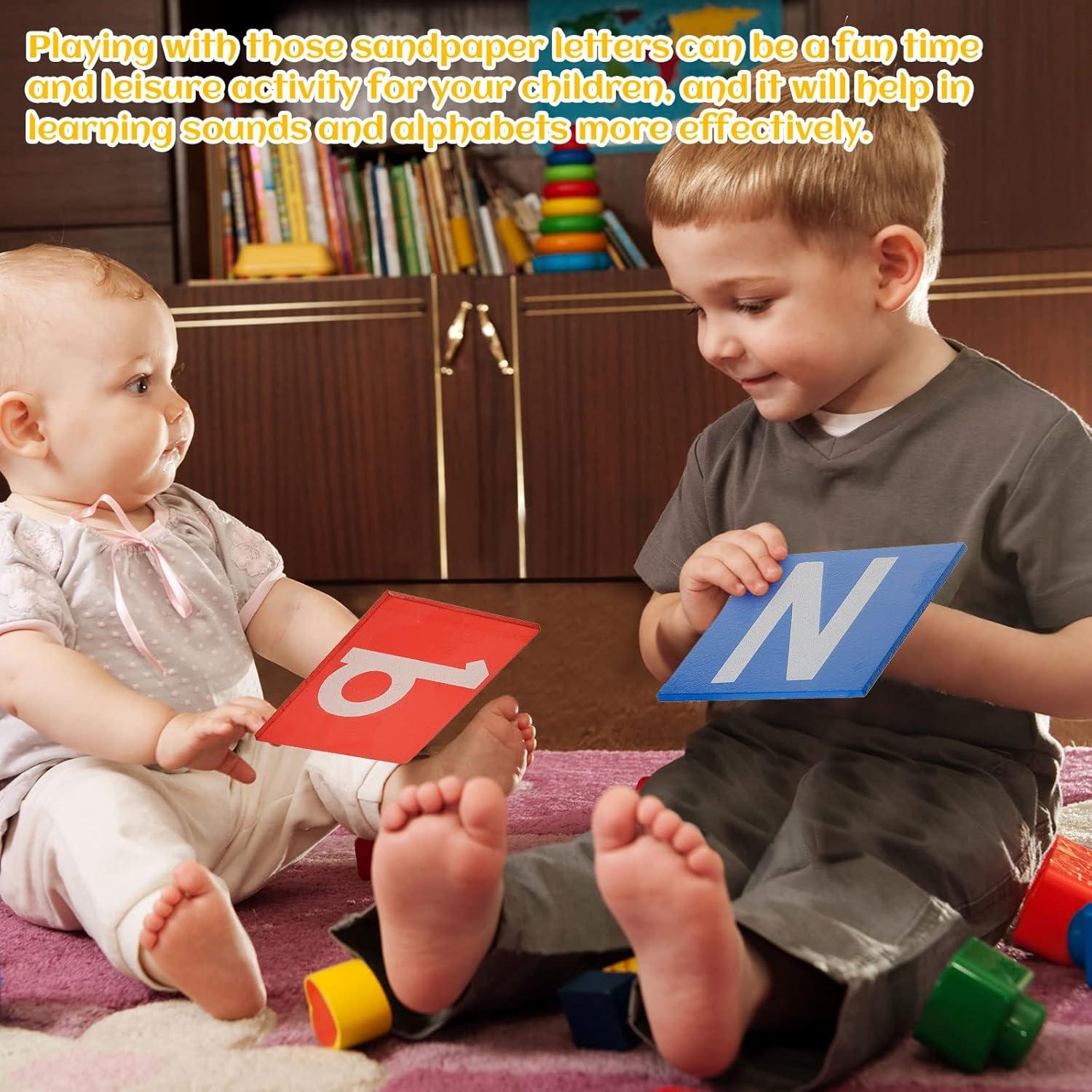 Juego de Letras y Números de Lija Henoyso para Preescolar