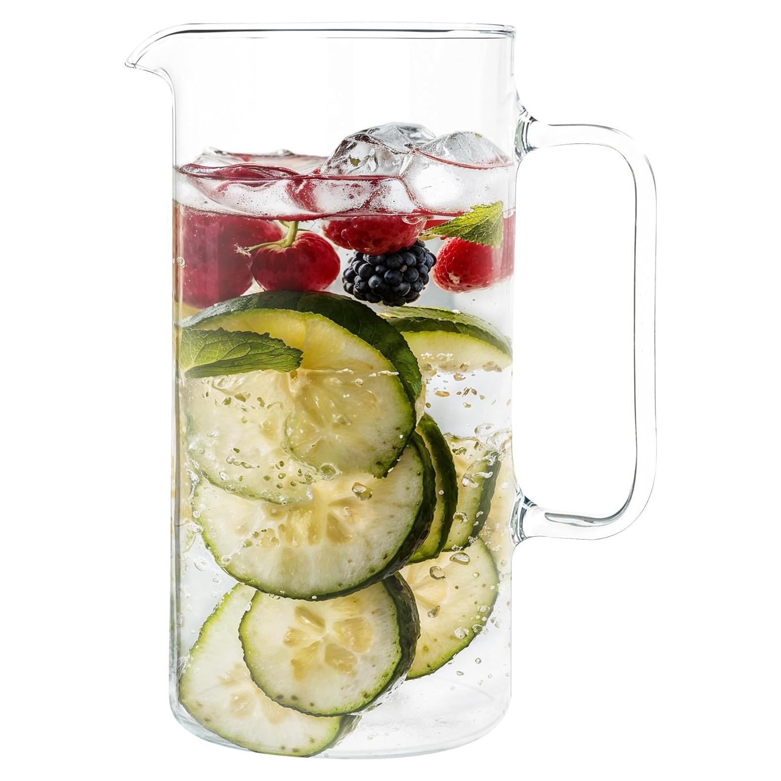 Jarra de Vidrio Borosilicato Simax 1 Litro Clásica Transparente