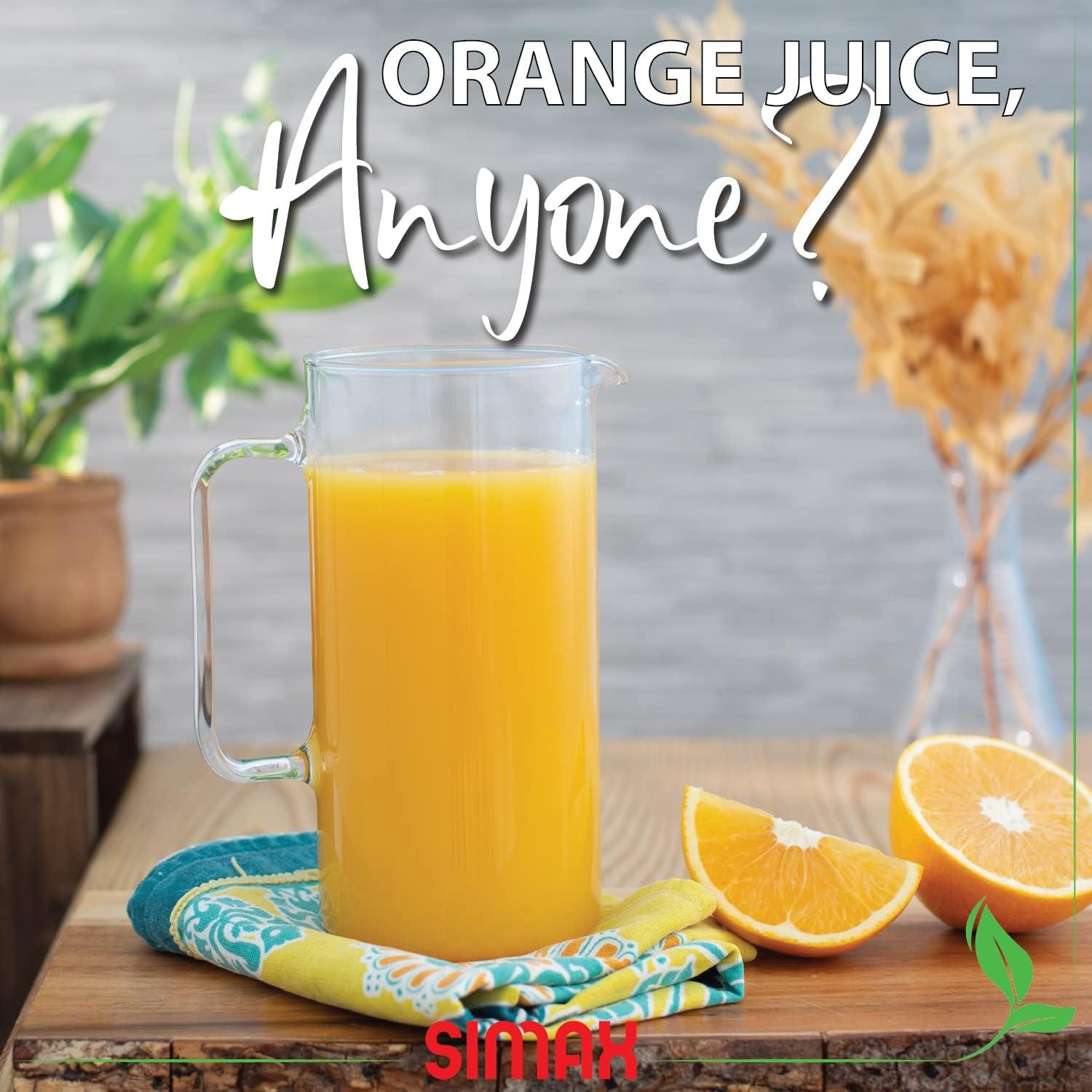 Jarra de Vidrio Borosilicato Simax 1 Litro Clásica Transparente