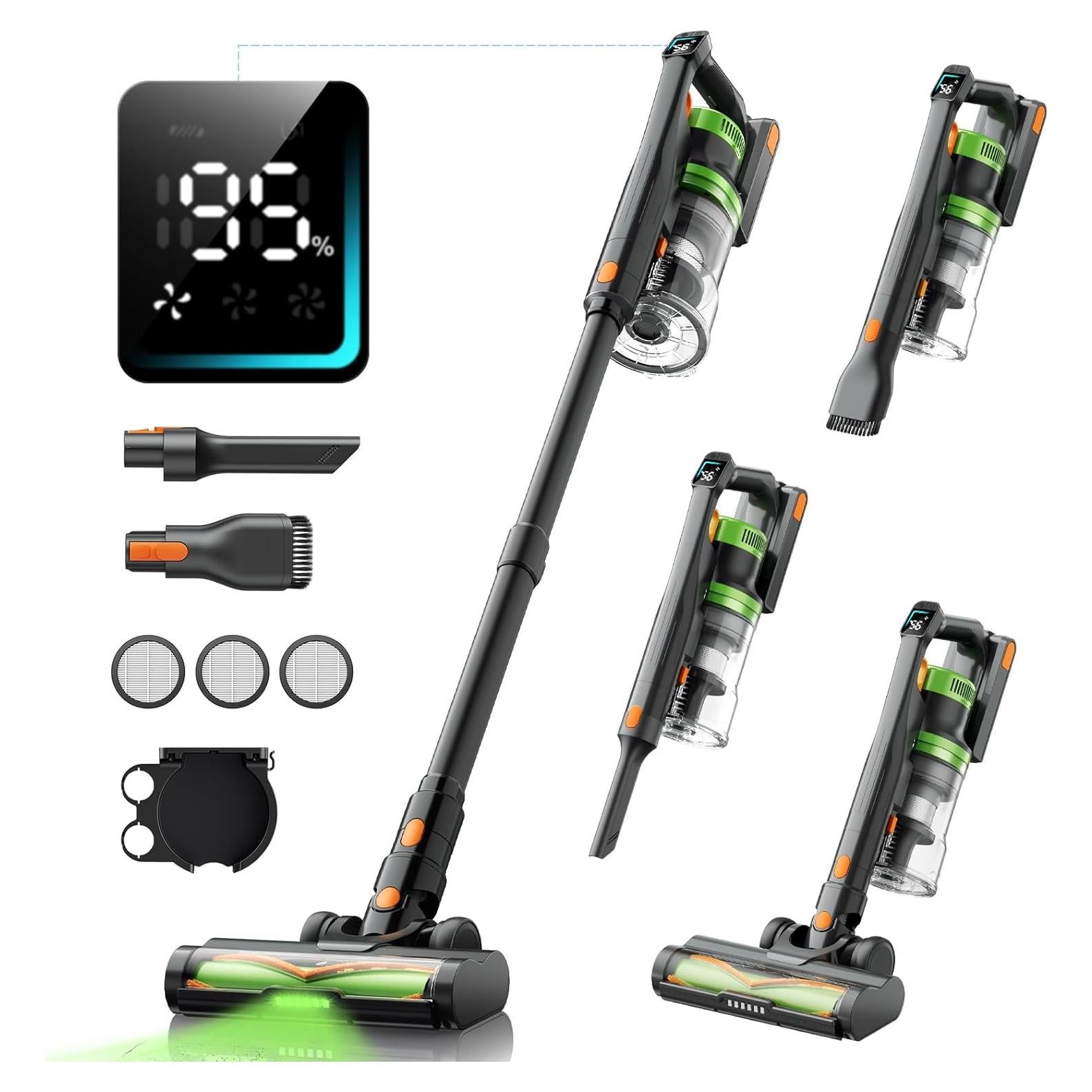 Aspiradora Inalámbrica SunSare X11, 600W, 65 Min, Antienredos