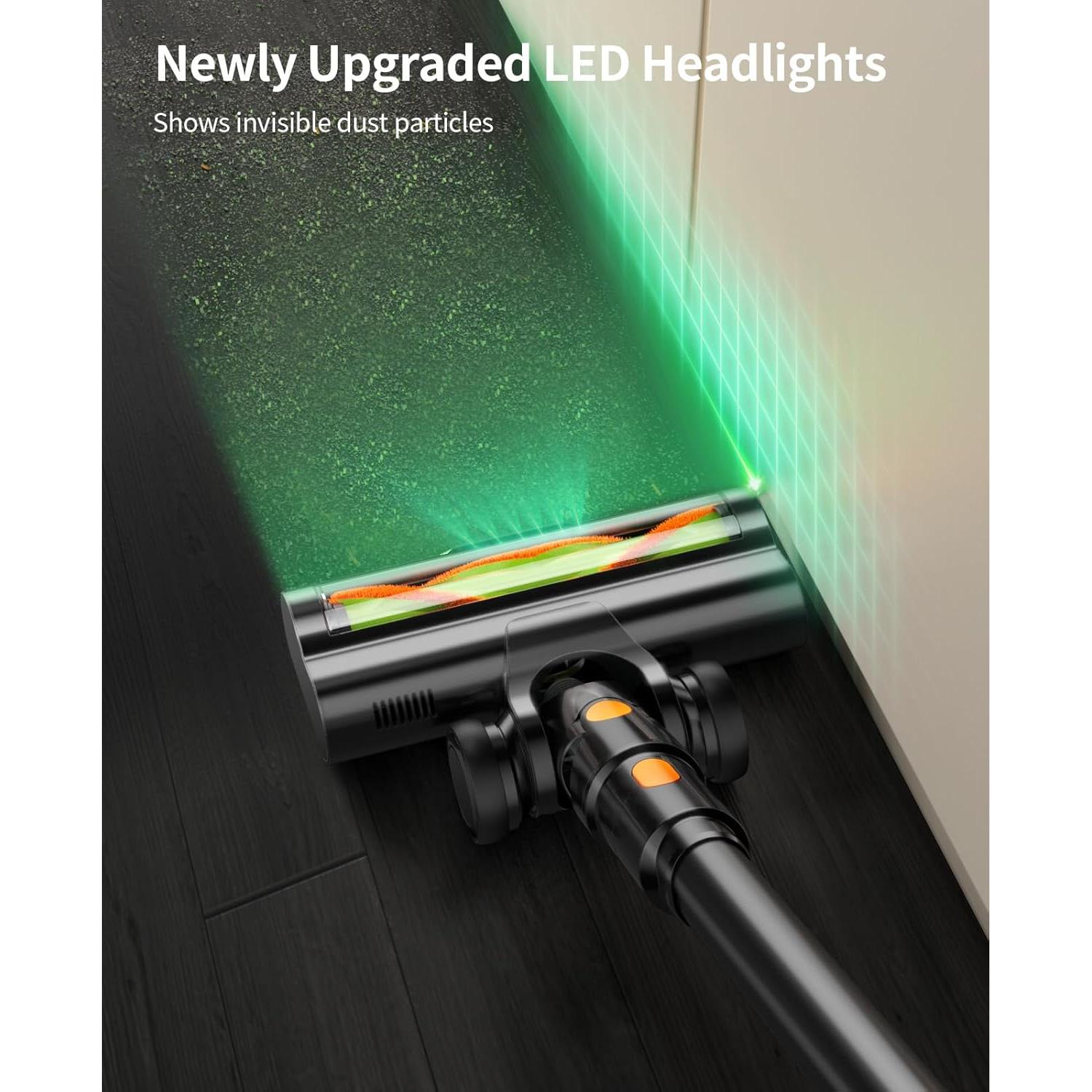 Aspiradora Inalámbrica SunSare X11, 600W, 65 Min, Antienredos