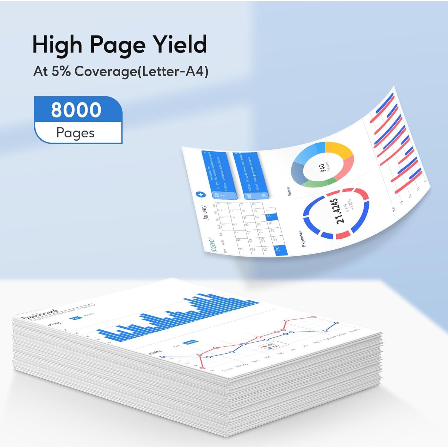 Cartucho de Tóner Negro WEAREC TN-850 Compatible 4-Pack