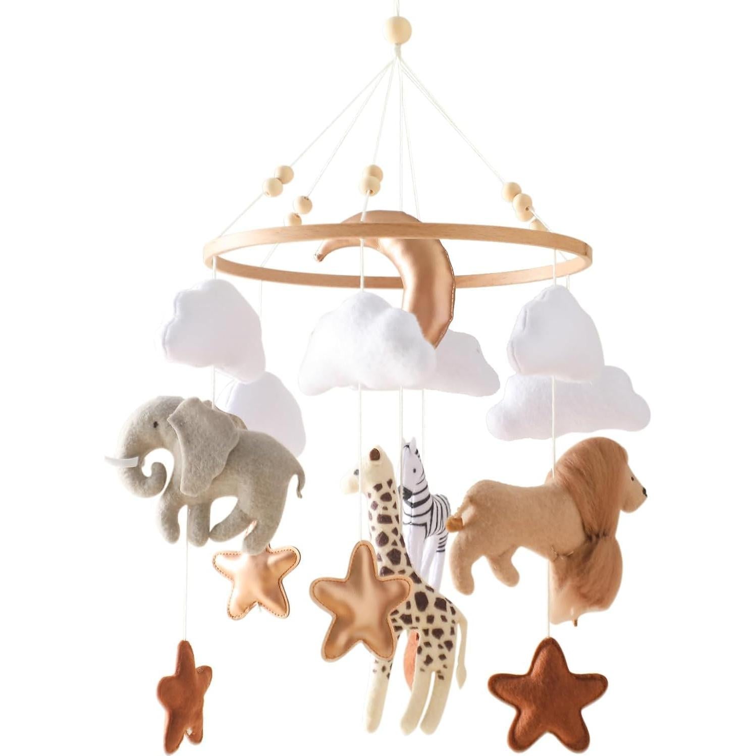 Móvil para cuna Ikubigu Reino Animal 23.5x23.5x52 cm