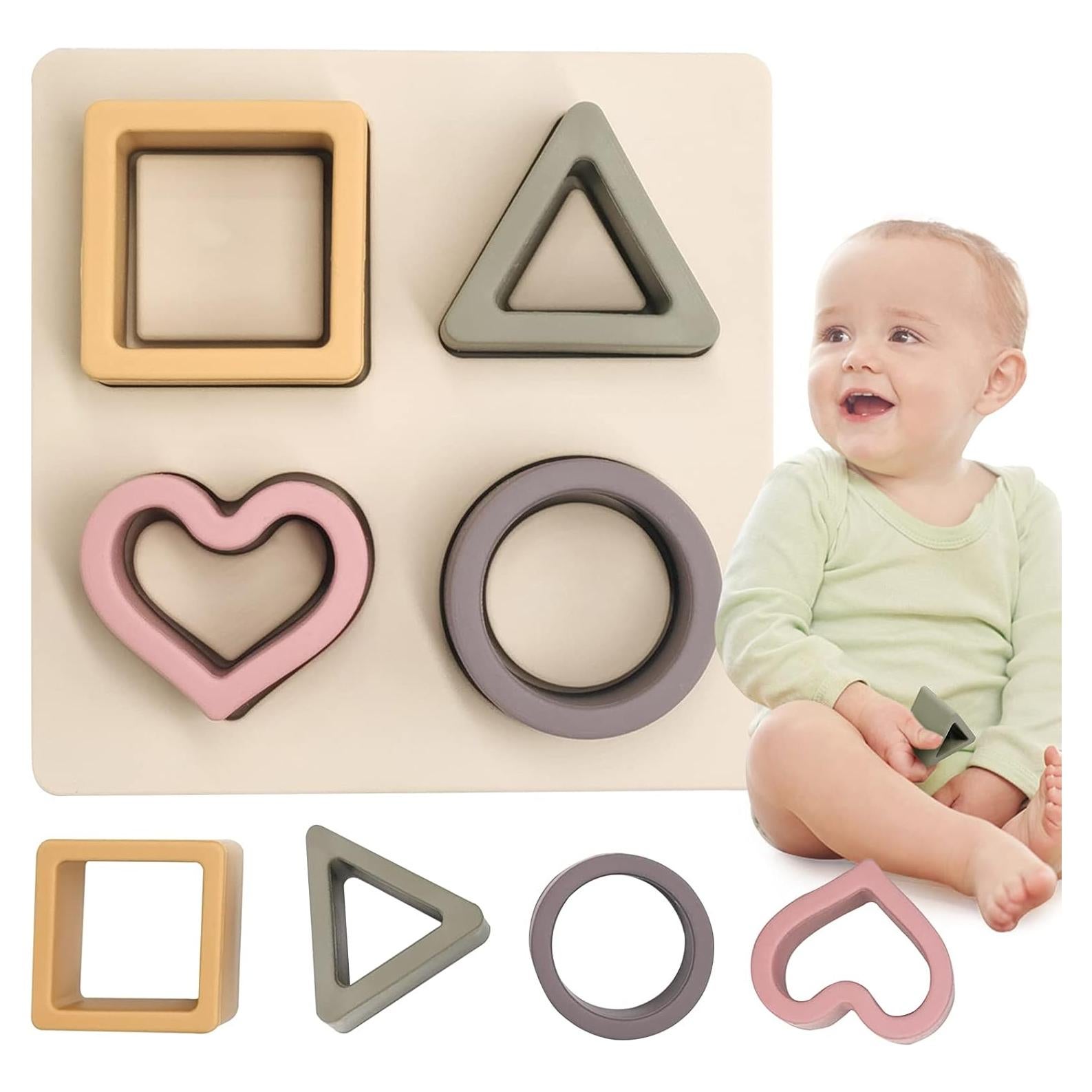 Juguete de Apilamiento y Clasificación HETOMI Silicona 12cm