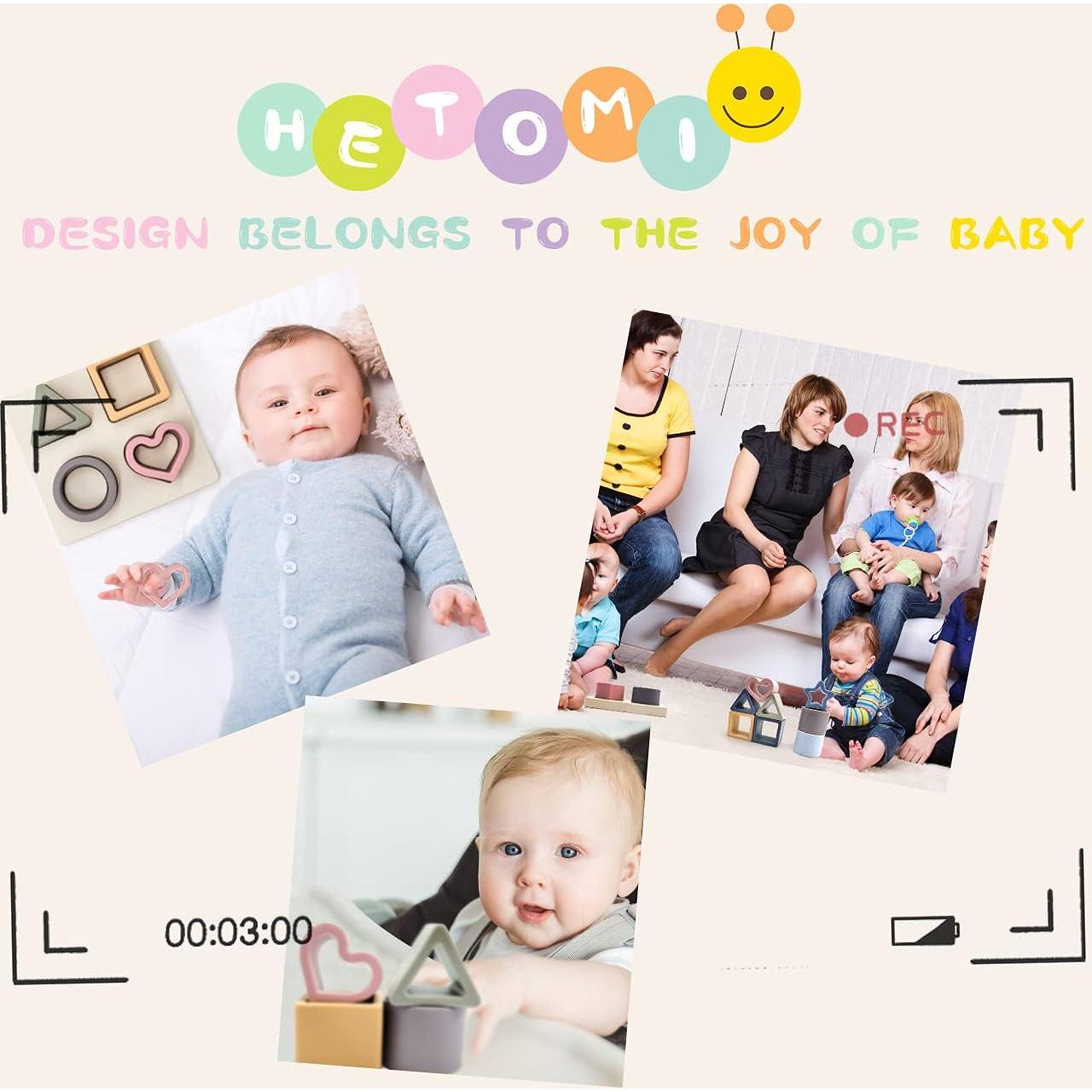 Juguete de Apilamiento y Clasificación HETOMI Silicona 12cm