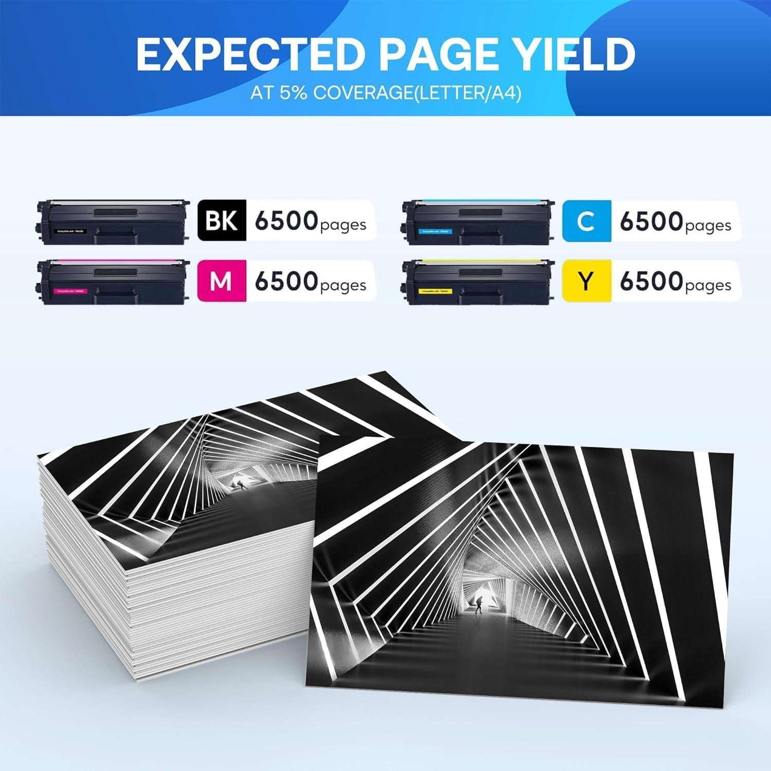 Cartucho de Tóner Compatible WEAREC TN436 4Pack para Brother