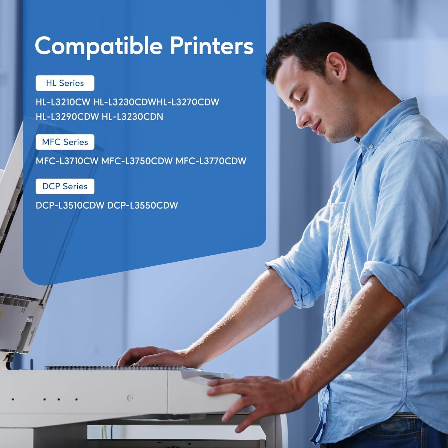 Cartucho de tóner compatible WEAREC TN227 Negro 2-Pack