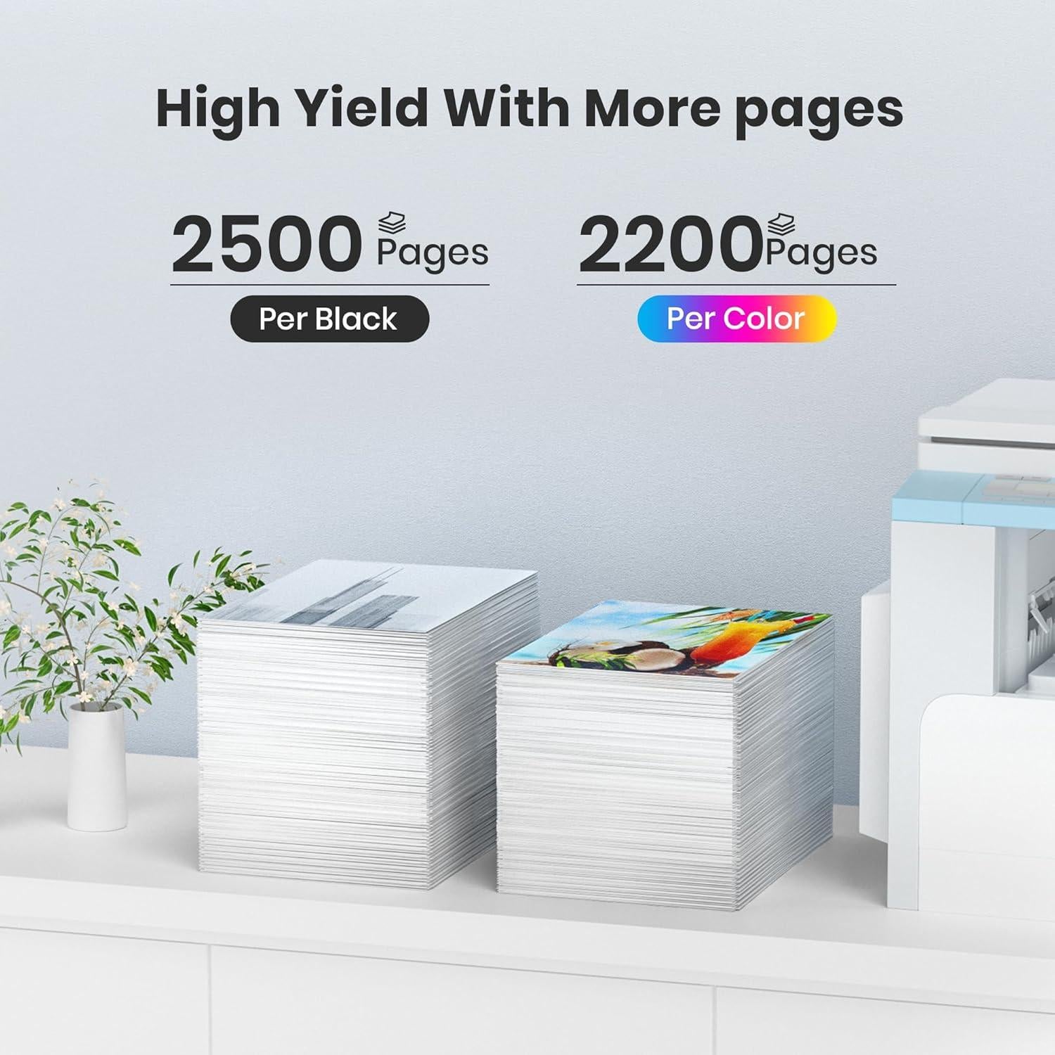 Cartuchos de Tóner Brother TN221 TN225 Paquete de 5 Alto Rendimiento