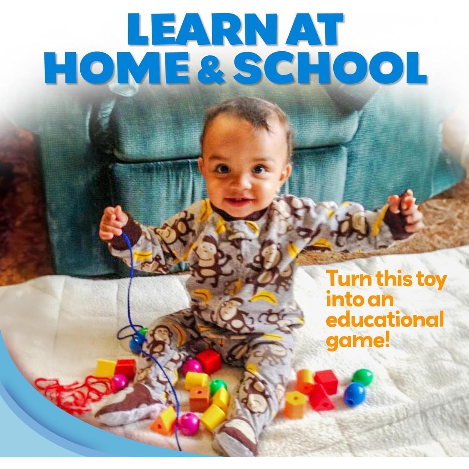 Cuentas para Enhebrar Skoolzy Jumbo 46 Piezas para Niños