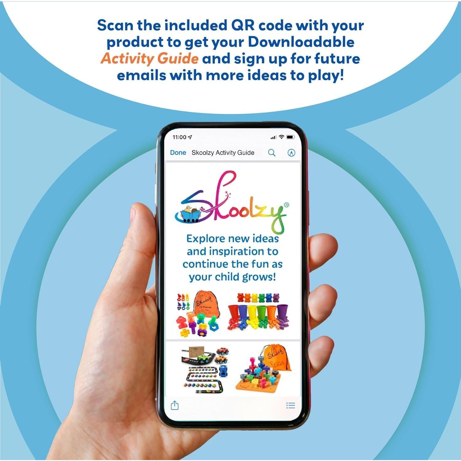 Cuentas para Enhebrar Skoolzy Jumbo 46 Piezas para Niños