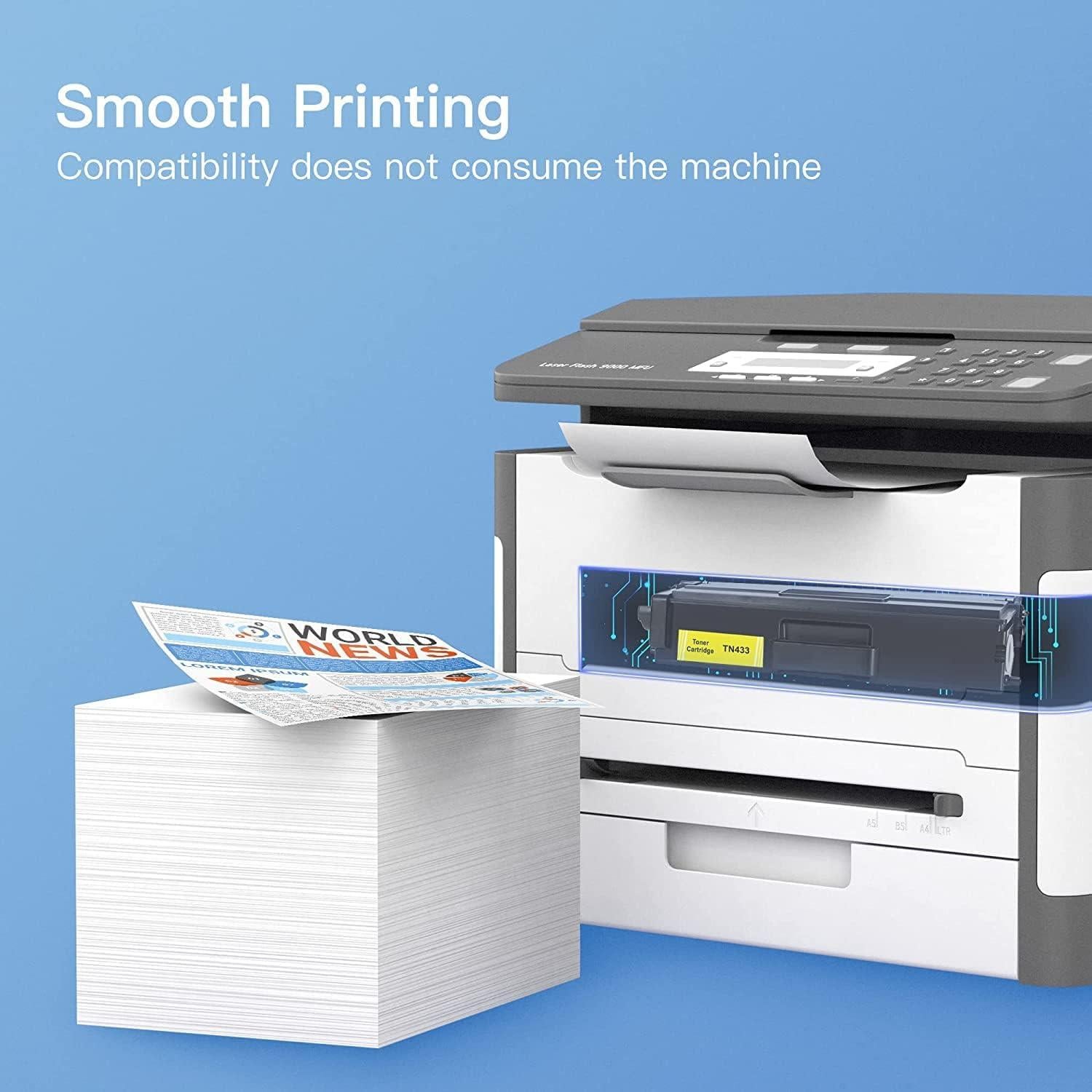 Cartucho de Tóner GPC Image TN433 Compatible Brother - 4 Pack