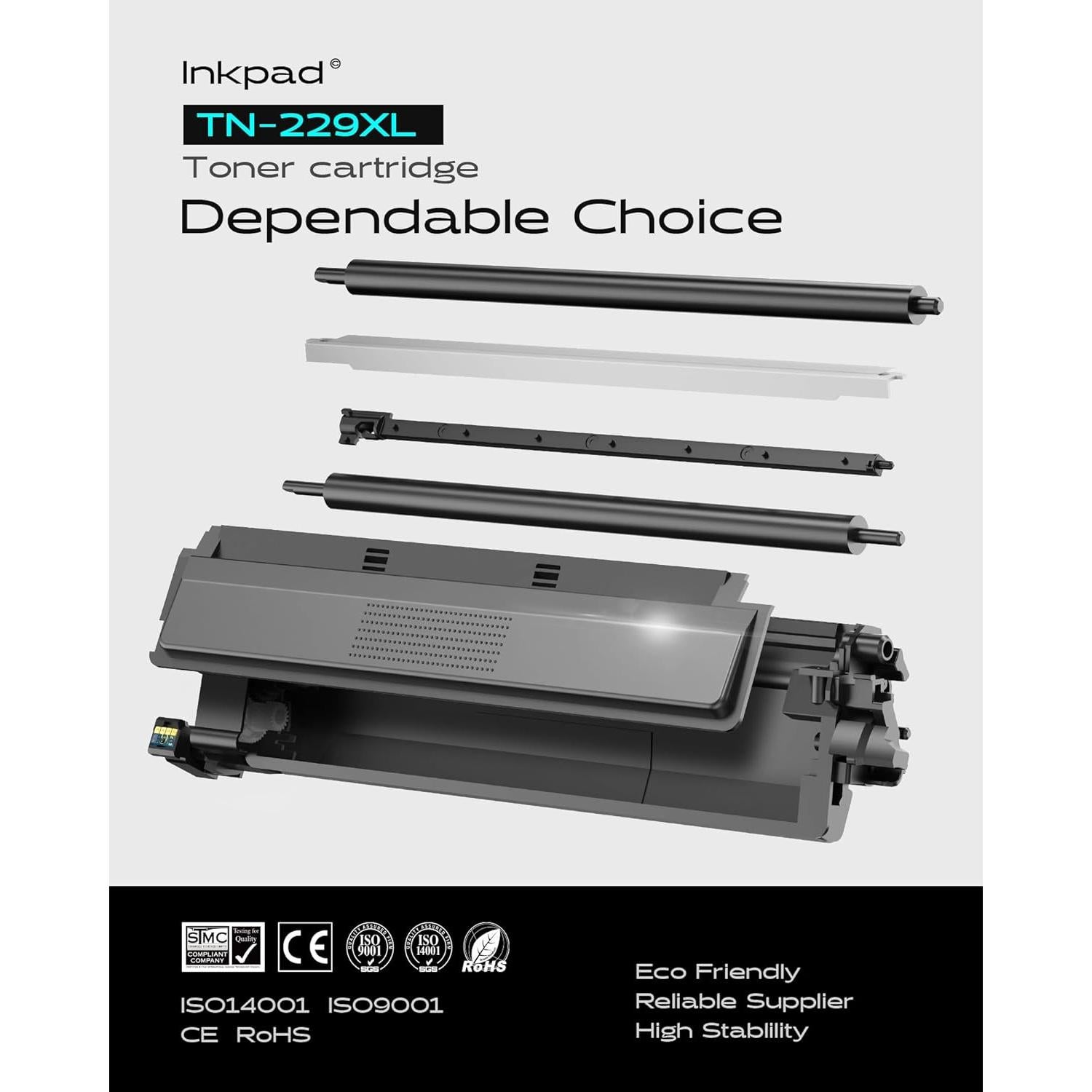 Cartuchos de Tóner Compatible iNKPAD TN229XL para Brother