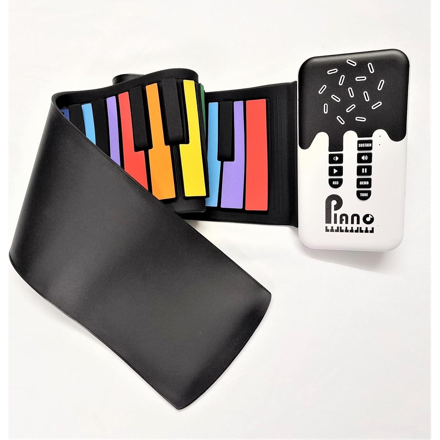 Piano Digital Plegable MAGICON US-49KEY 49 Teclas Arcoíris