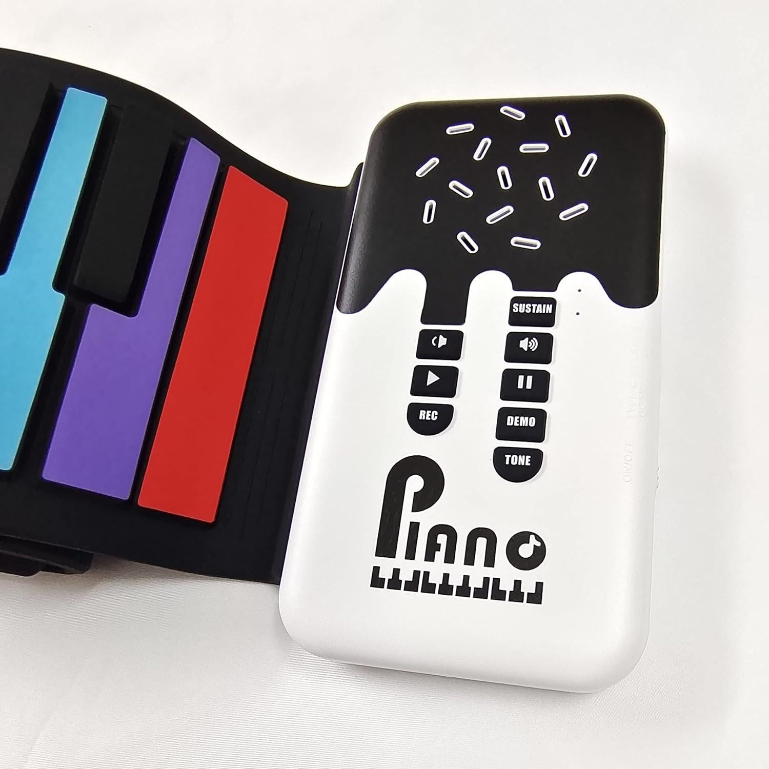 Piano Digital Plegable MAGICON US-49KEY 49 Teclas Arcoíris