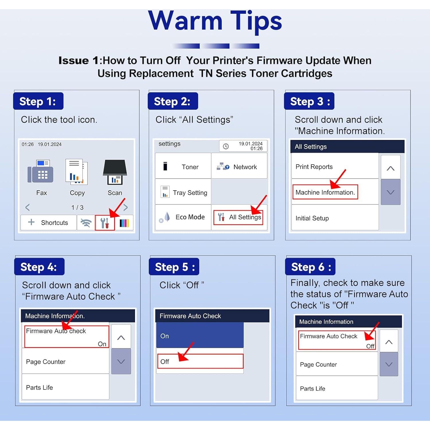 Tóner Compatible Gresinly TN830XL Negro 4-Pack para Brother