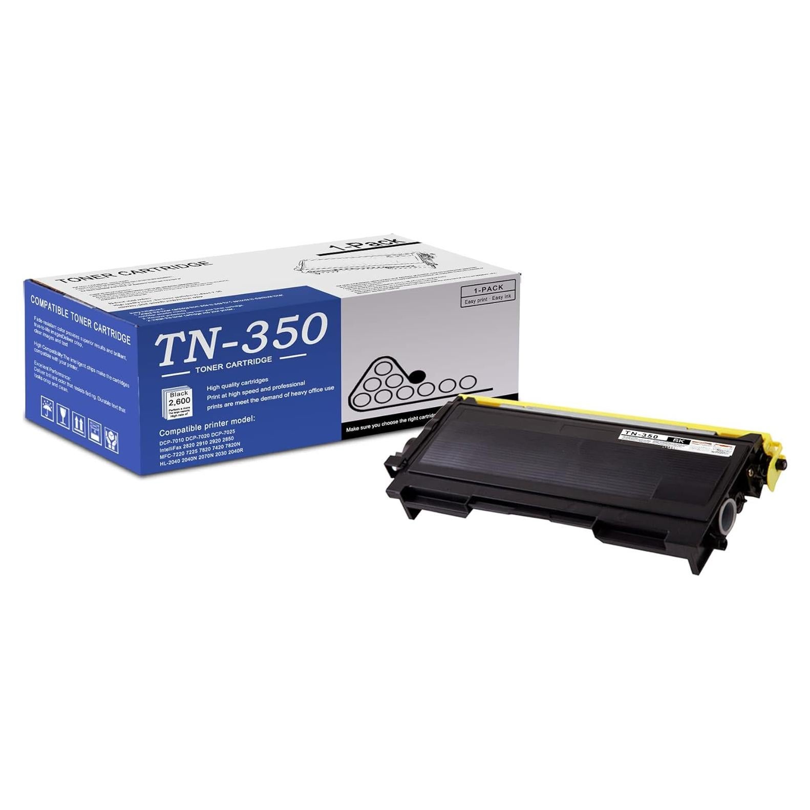 Cartucho de Tóner Negro TN350 Compatible Brother - 2600 Páginas