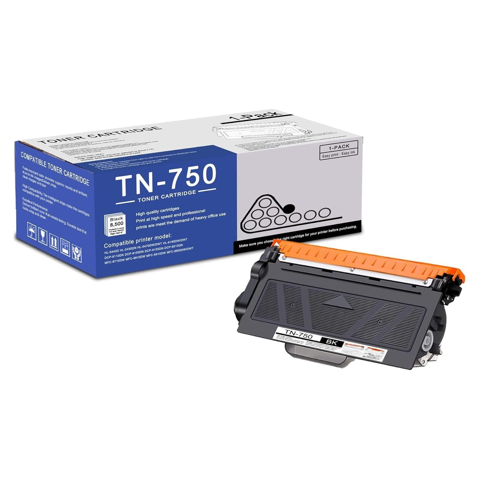 Cartucho de Tóner Negro TN750 Alto Rendimiento Brother