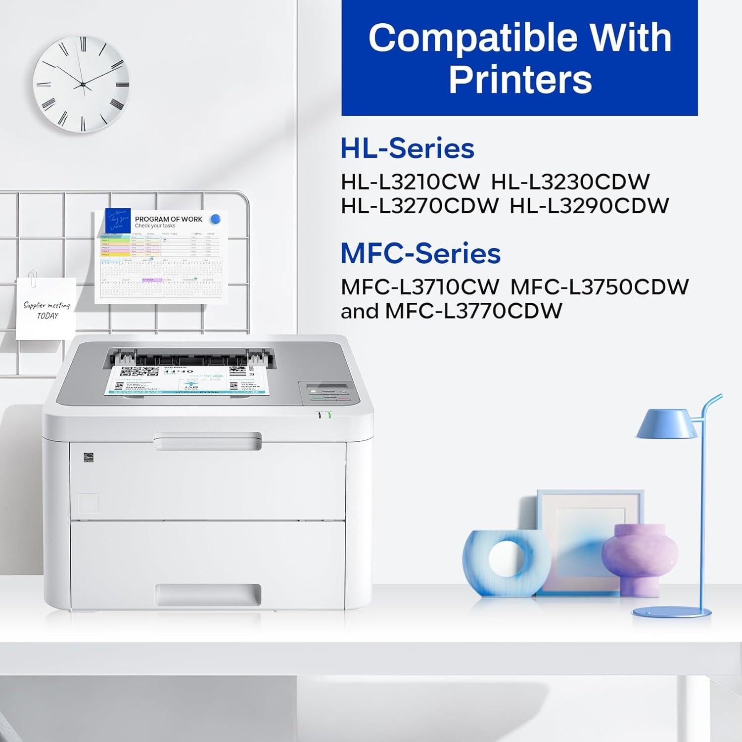 Cartucho de Tóner Compatible TN223 Padua - 4 Paquete