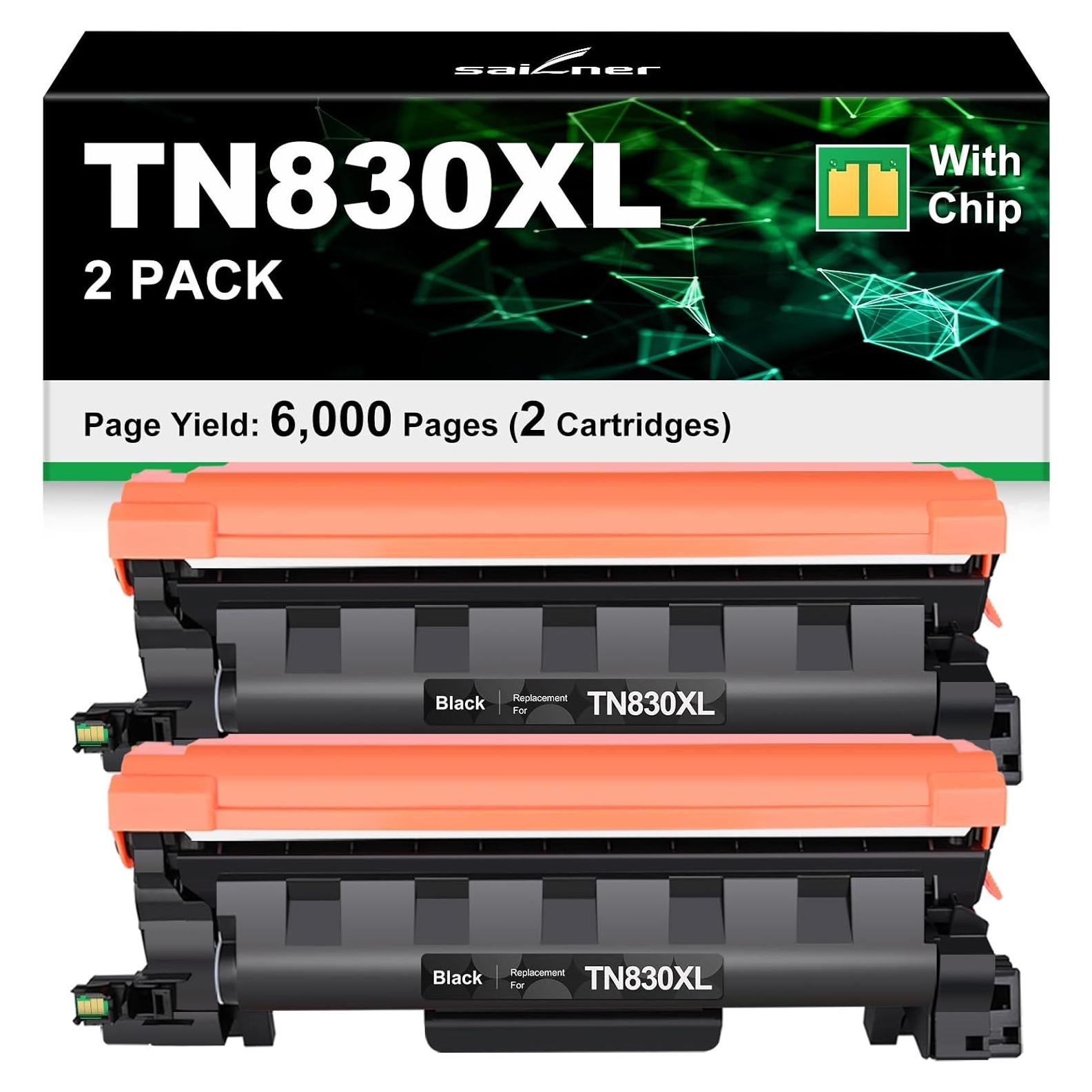 Cartucho de Tóner SAILNER TN830XL Negro Compatible 6000 Páginas