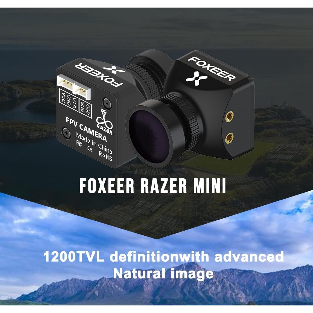 Cámara FPV Razer Mini 1200TVL CMOS 1/3" 22x22mm Ultra Ligera