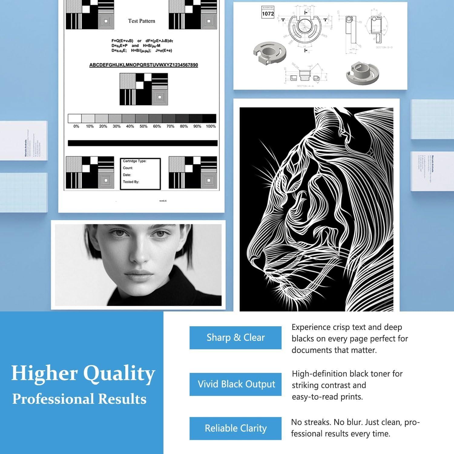 Cartucho de Tóner Kienul TN760 Negro Alto Rendimiento 2-Pack