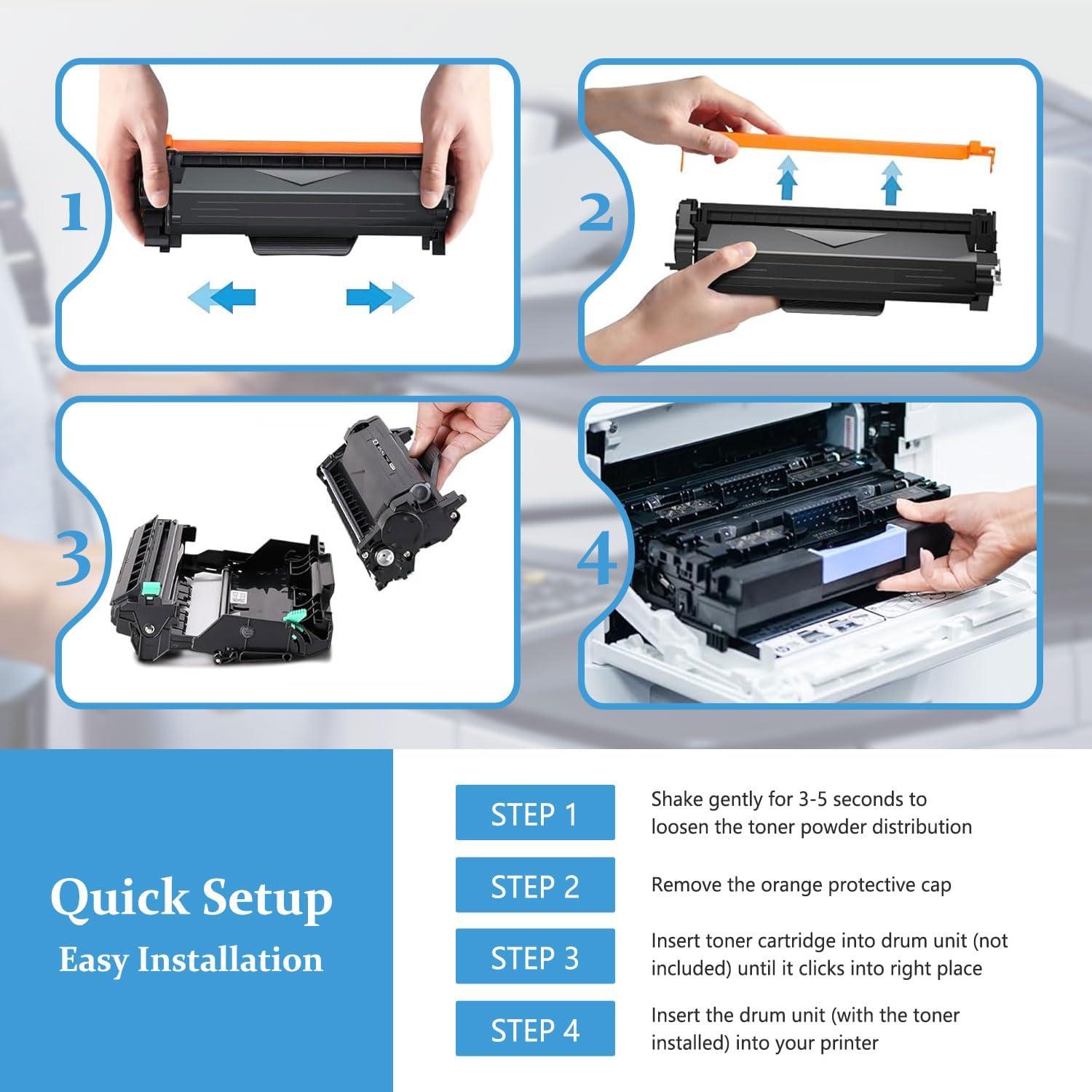 Cartucho de Tóner Kienul TN760 Negro Alto Rendimiento 2-Pack