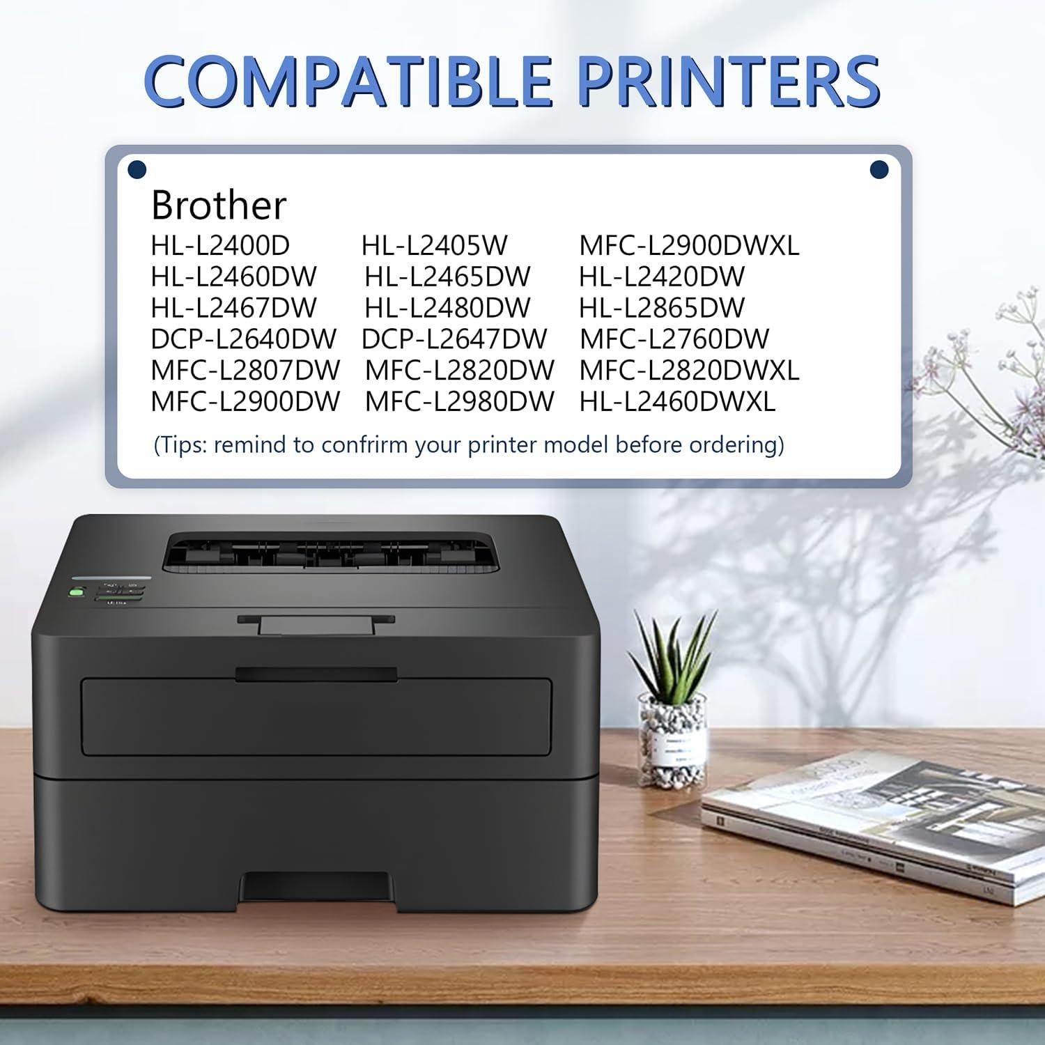 Cartucho de Tóner TN830XL M4U Paquete de 4 Negro Compatible