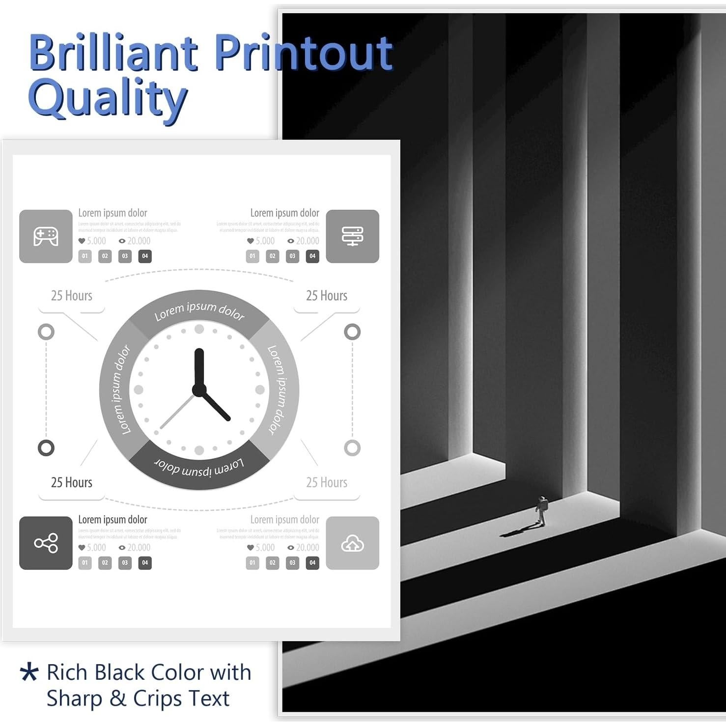 Cartucho de Tóner TN830XL M4U Paquete de 4 Negro Compatible