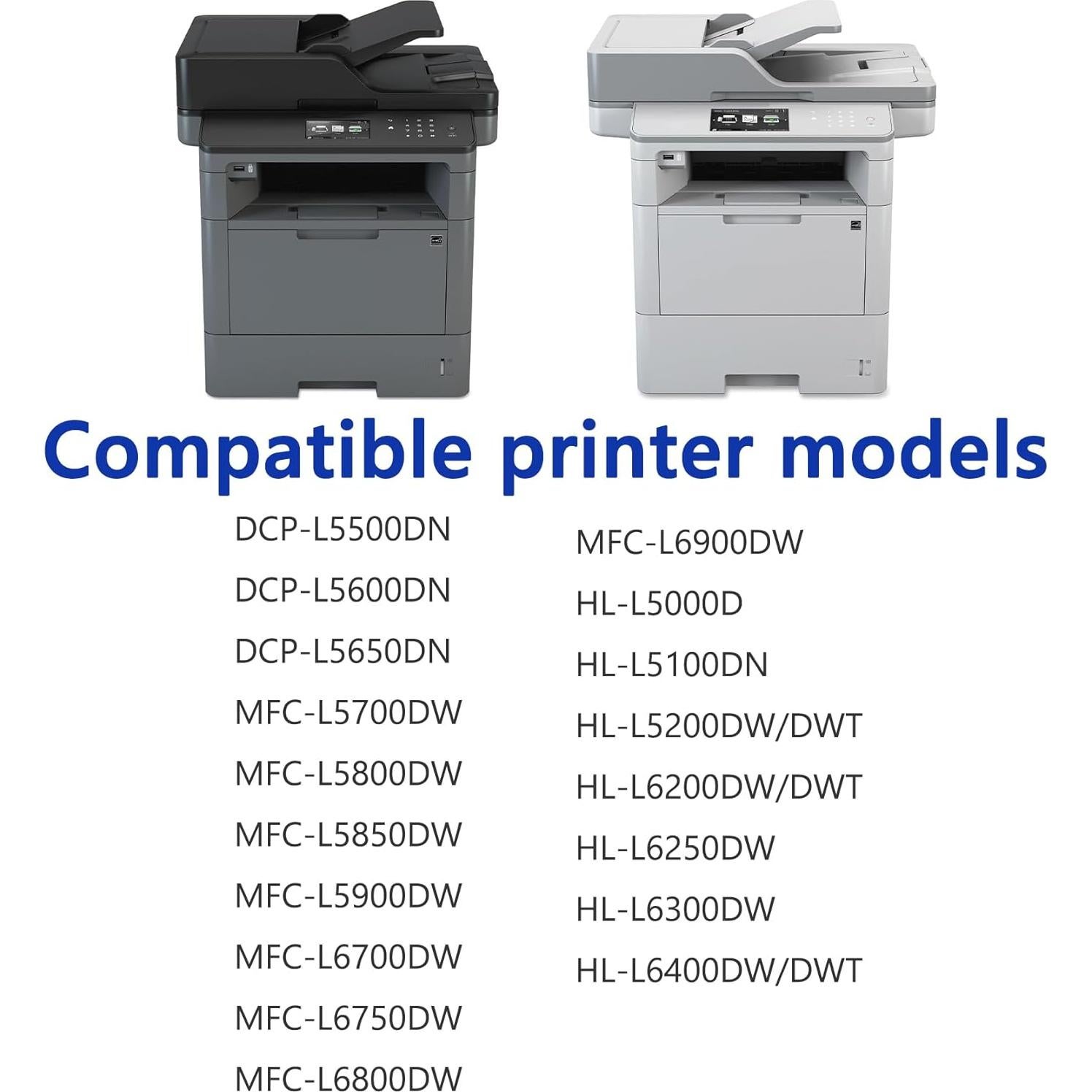 Cartucho de Tóner Negro TN820 Janizaink - Paquete de 2