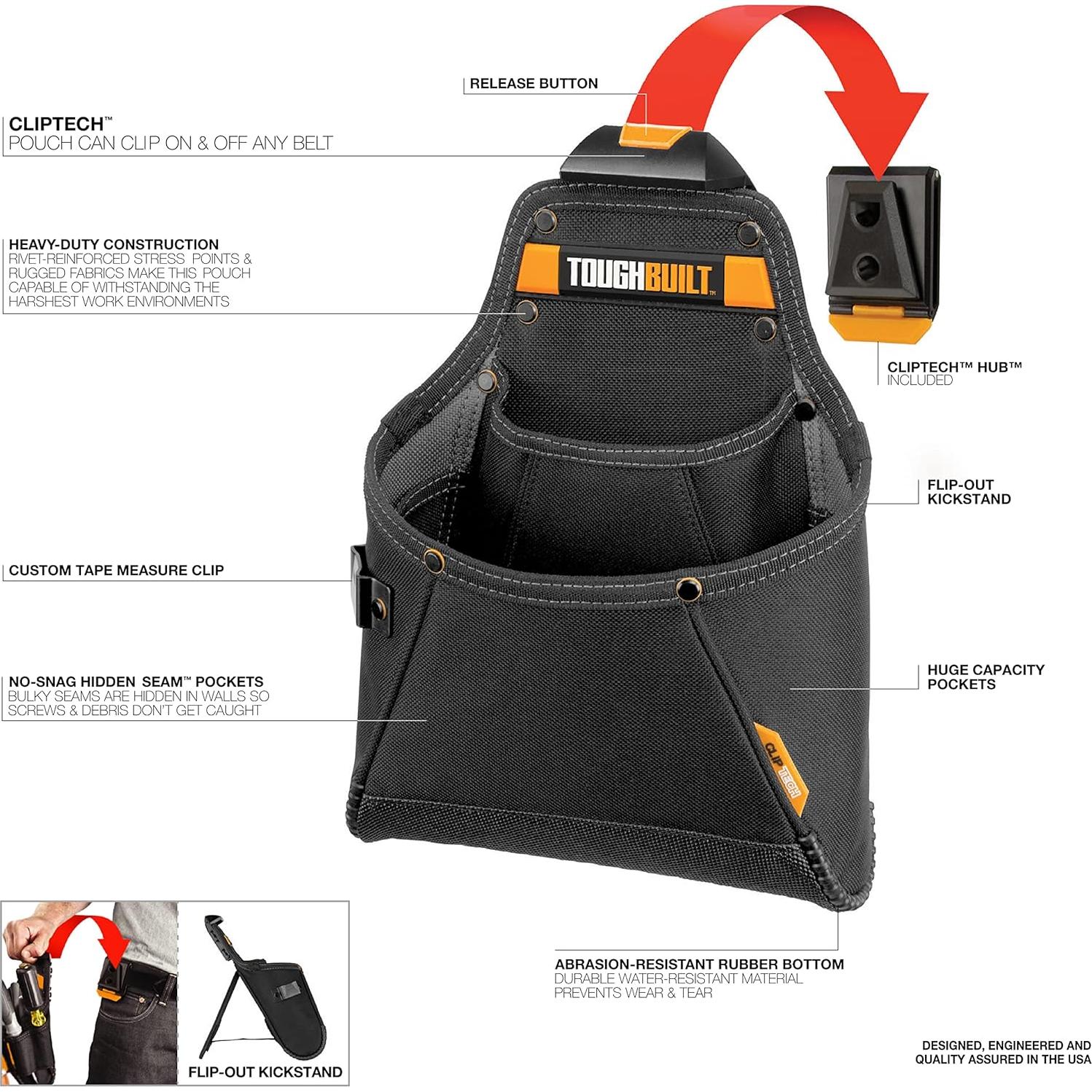 Bolsa de Suministros ToughBuilt TB-CT-05 Negra 71 bolsillos