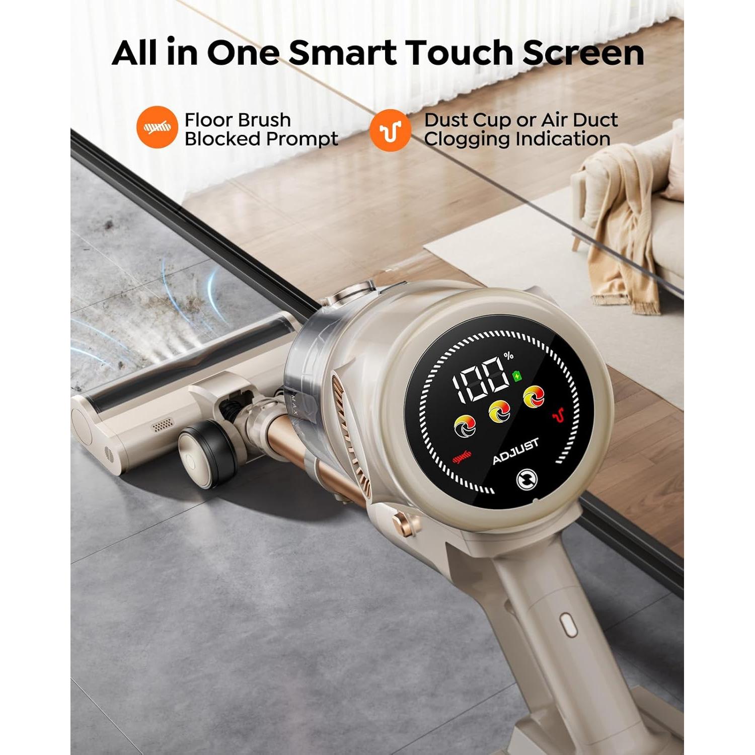 Aspiradora Inalámbrica Honiture Clean P7 Pro 80 Min 50kpa